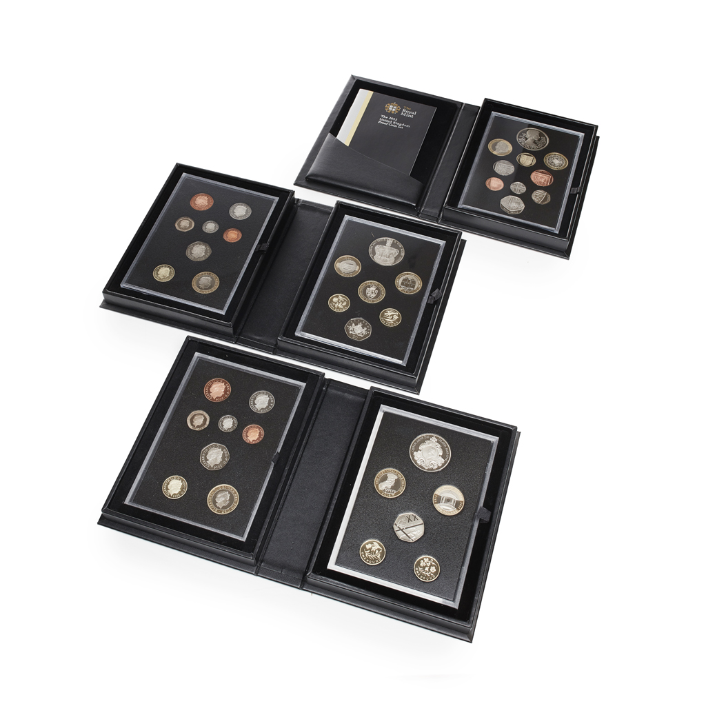 U.K. - A group of silver and other proof coin sets