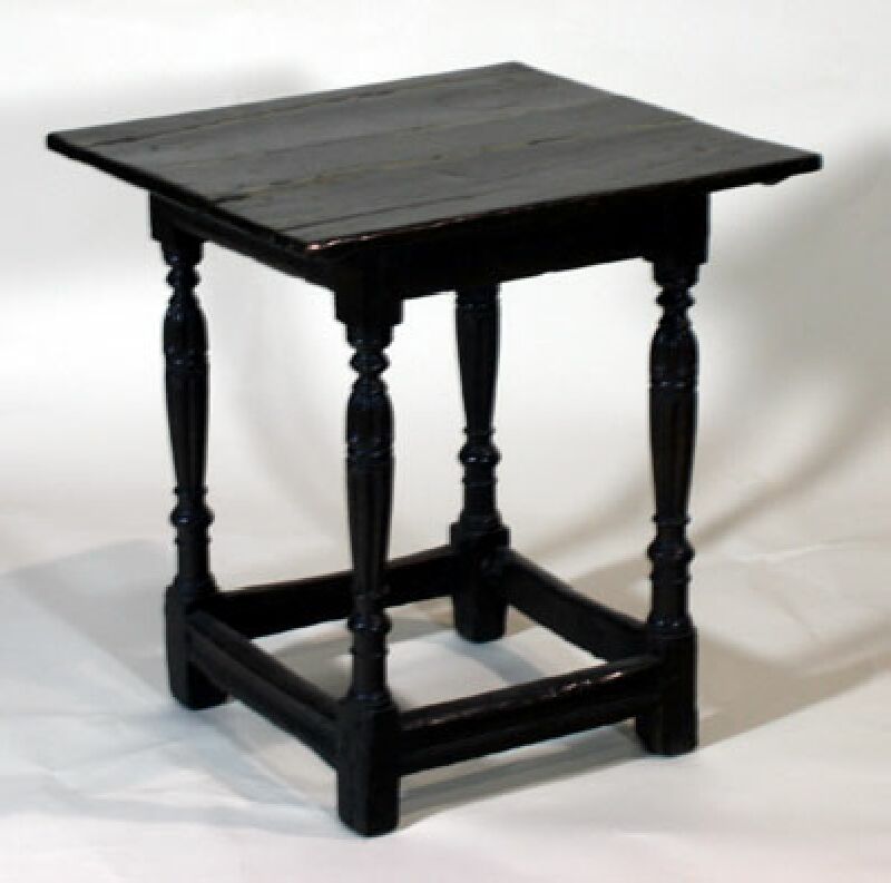 A mid 17th century oak occasional table