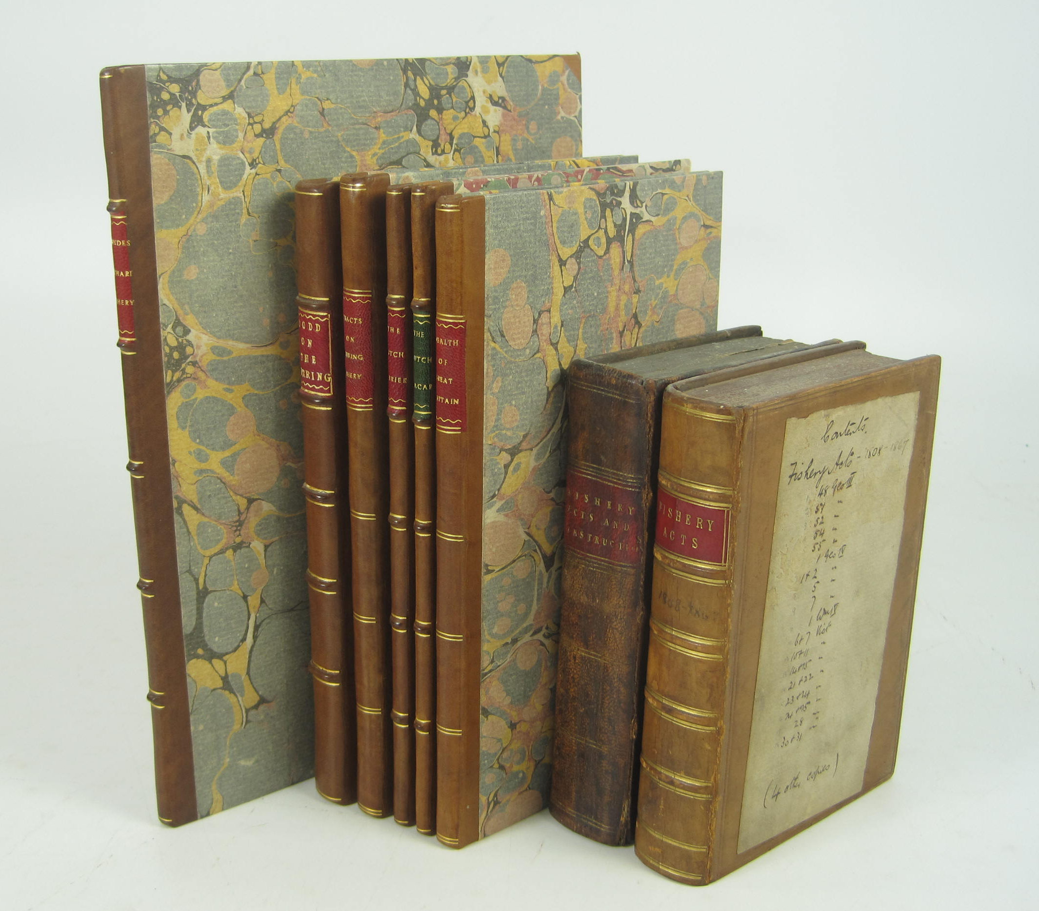 Fisheries and Fishing, 8 volumes, including Lowndes, Thomas