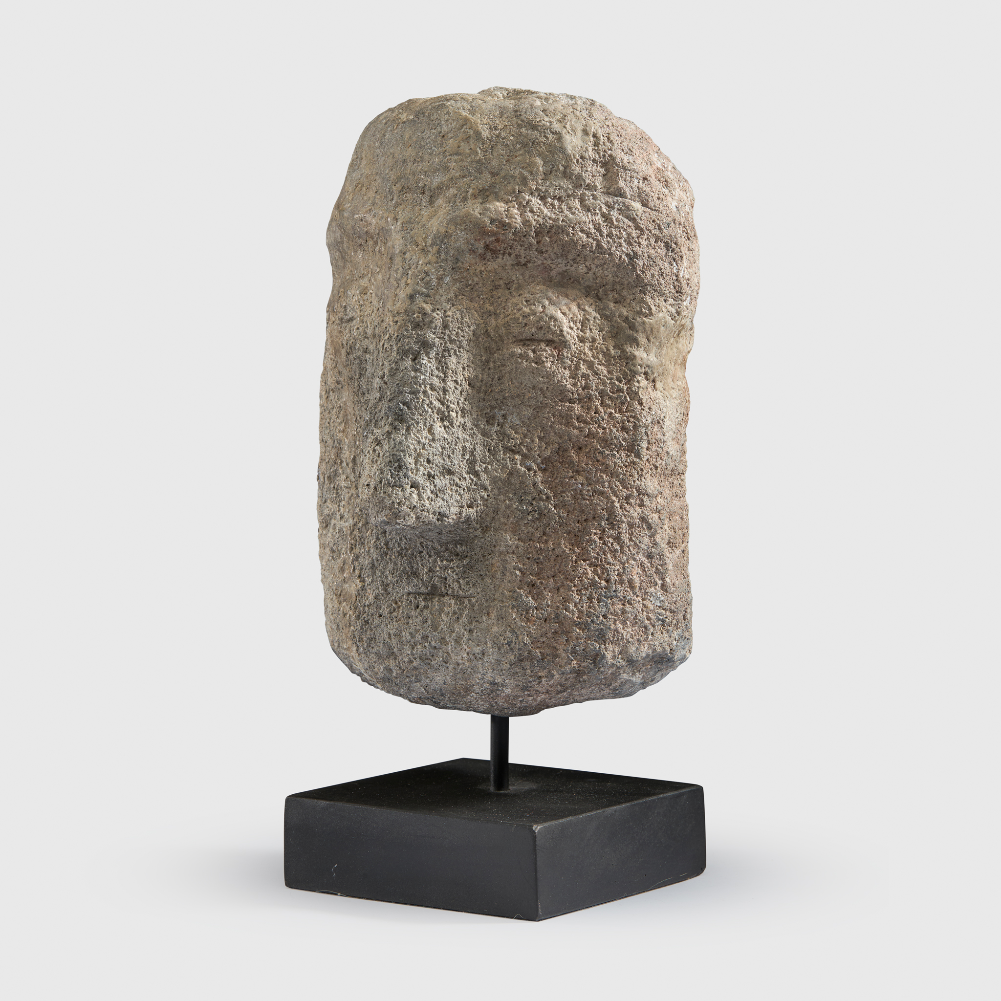 A CELTIC STONE HEAD