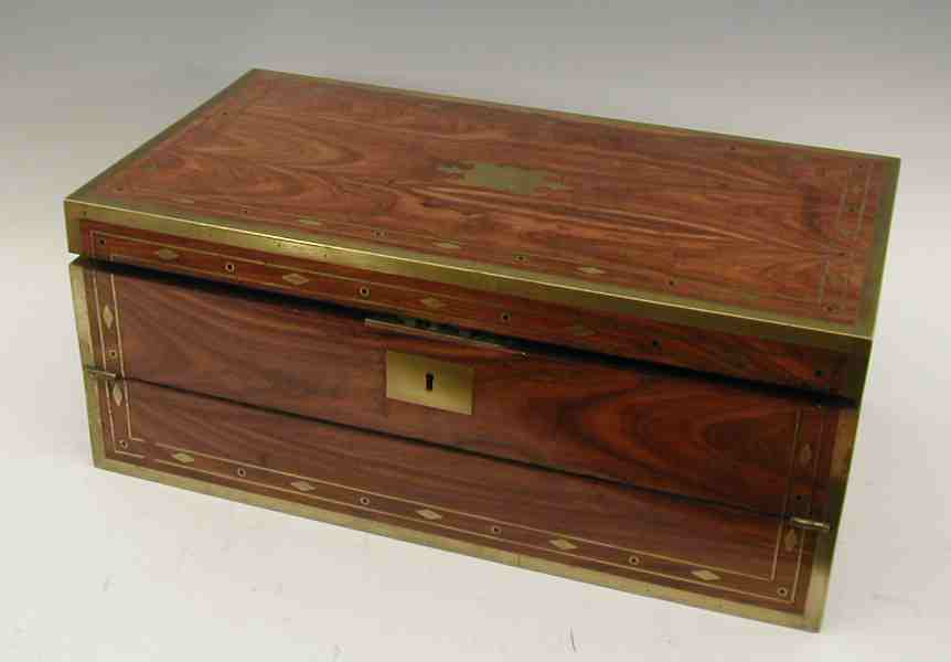 A 19th century rosewood writing slope,