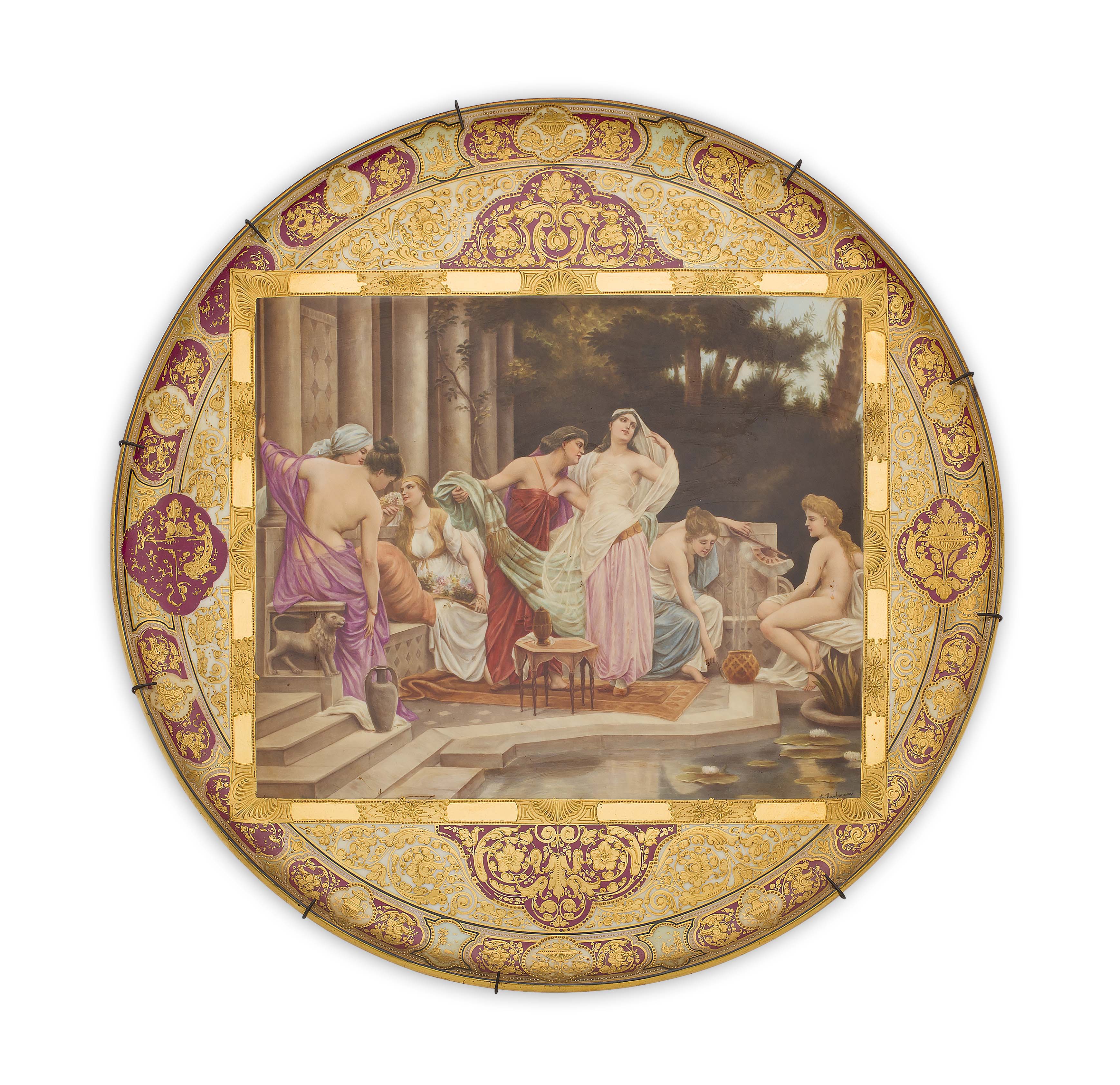 LARGE VIENNA PORCELAIN CHARGER