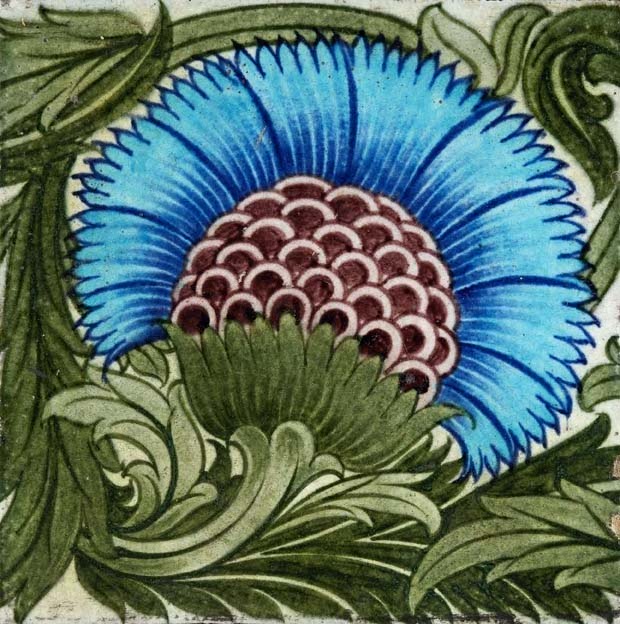 William de Morgan (1839-1917) An eight inch tile,