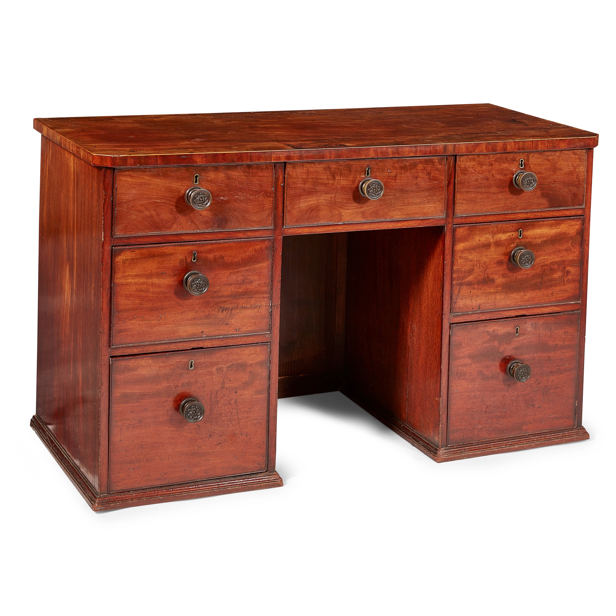 LATE GEORGE III MAHOGANY DRESSING TABLE