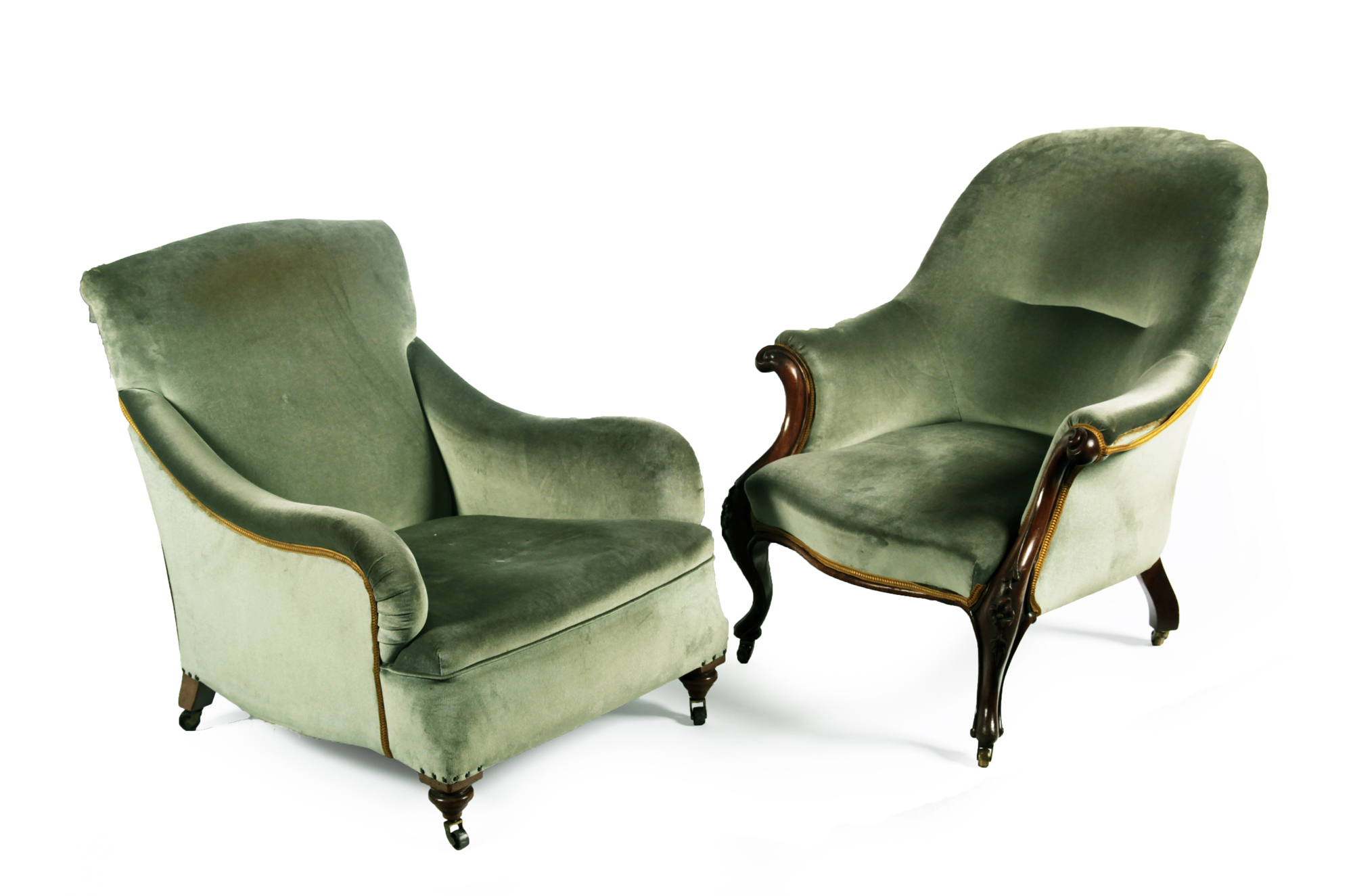 SPOONBACK UPHOLSTERED ARMCHAIR