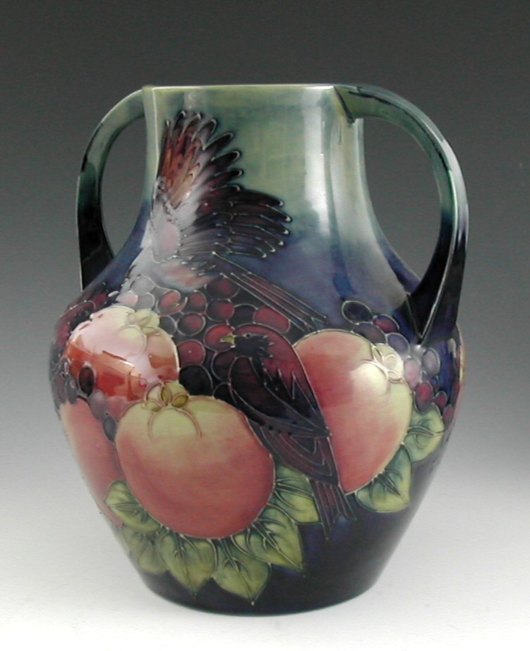 A Moorcroft twin-handled baluster vase,