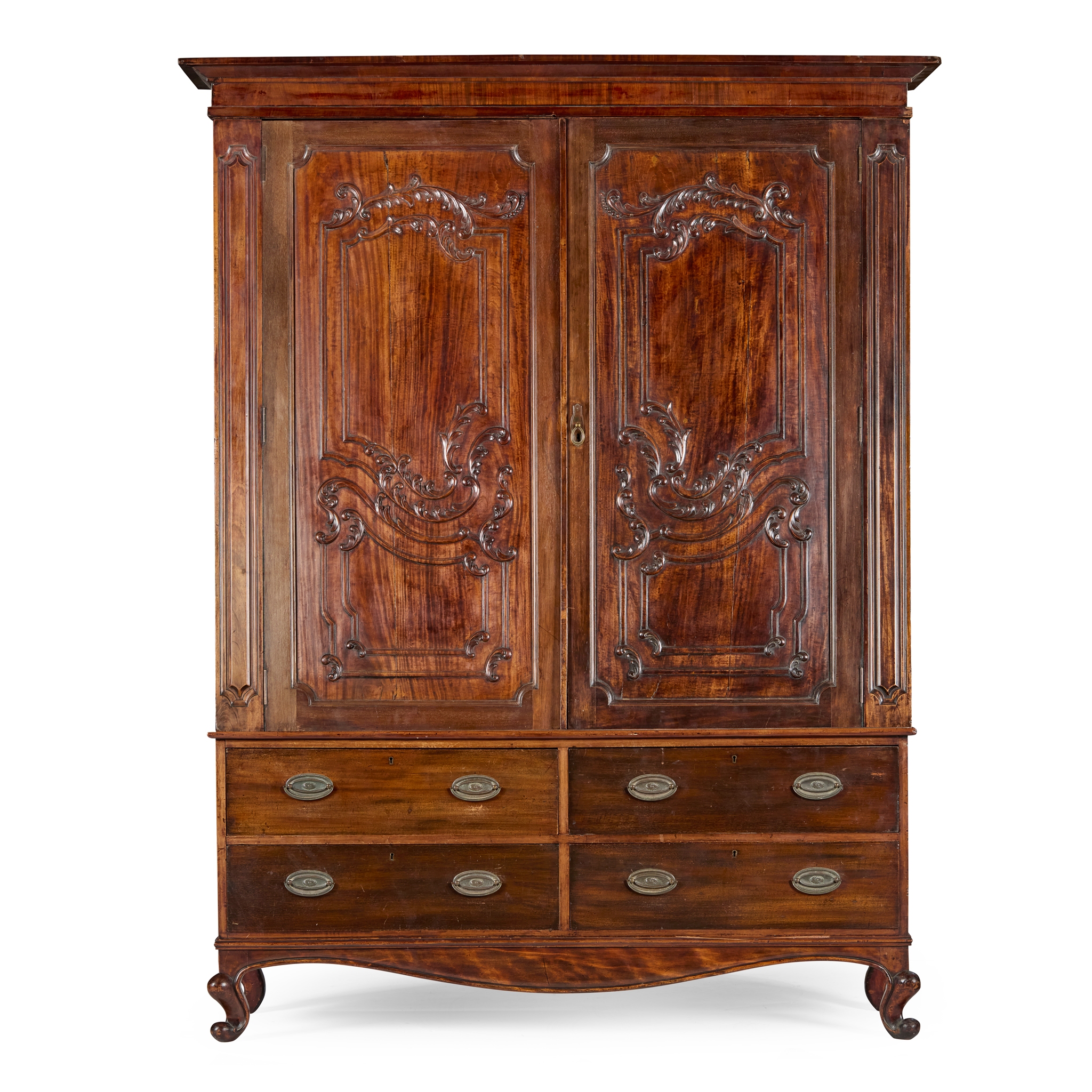 FRENCH WALNUT ARMOIRE