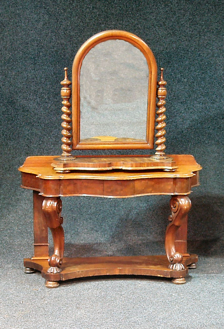 A Victorian mahogany dressing mirror,
