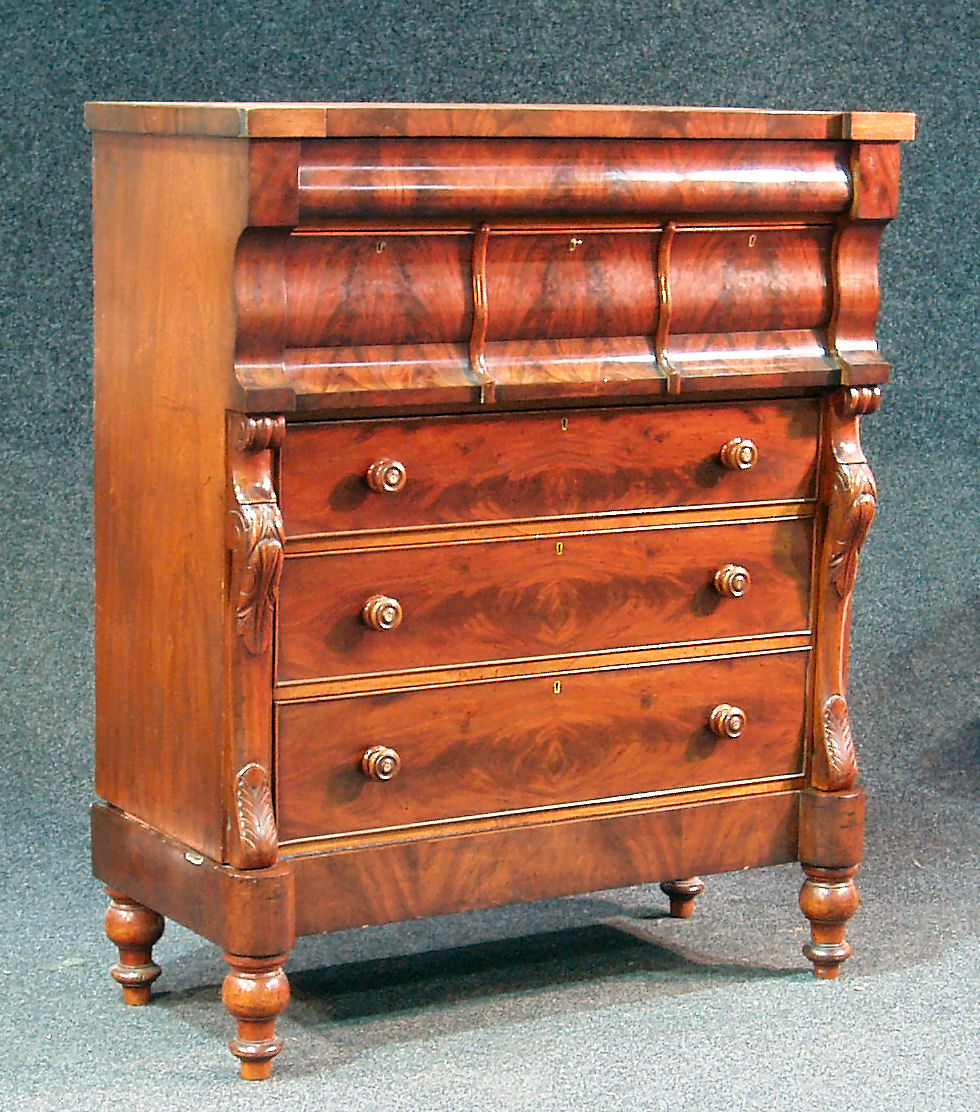 A Victorian mahogany Scotch chest,