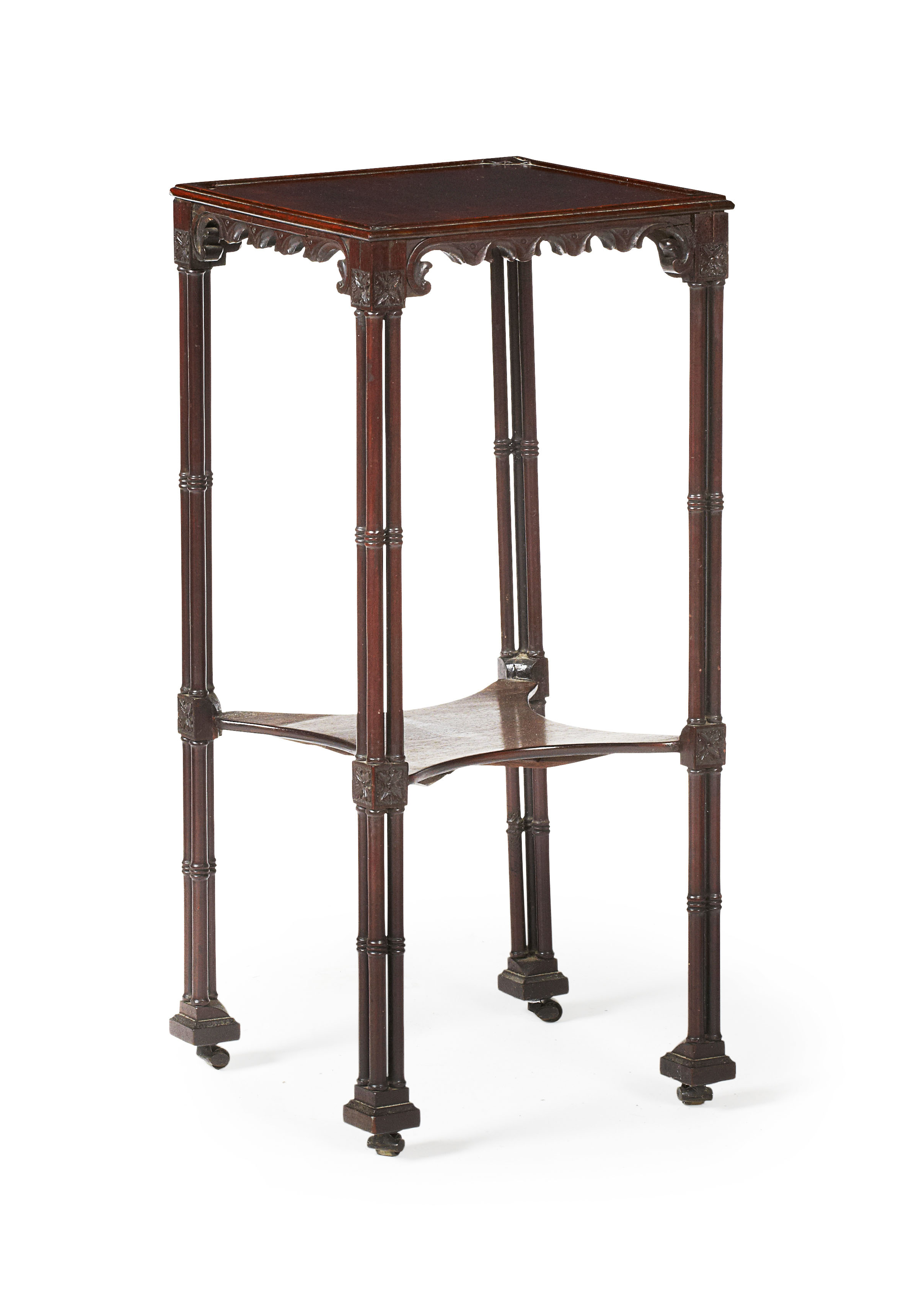 GEORGE III STYLE MAHOGANY KETTLE STAND