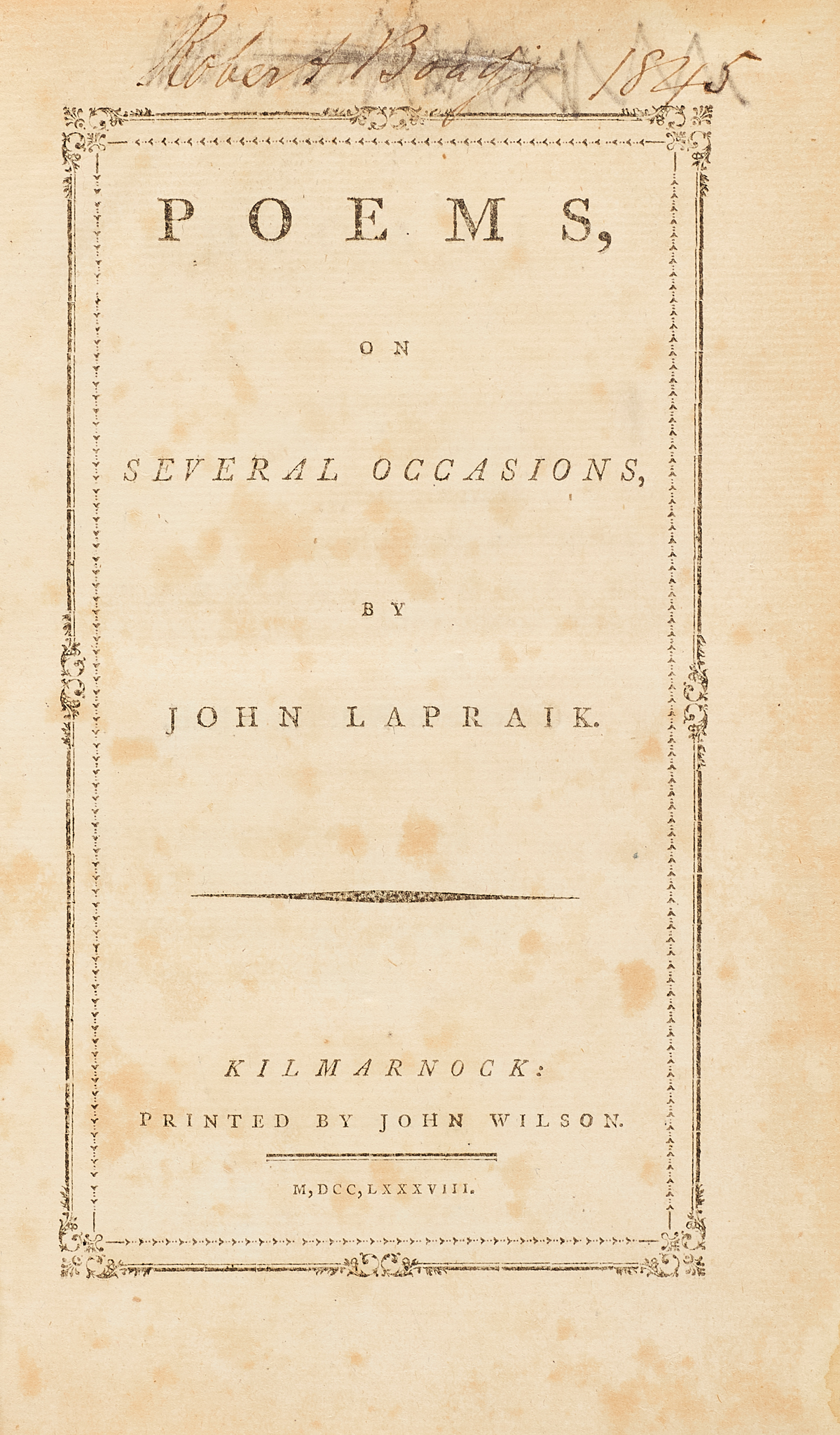 Lapraik, John