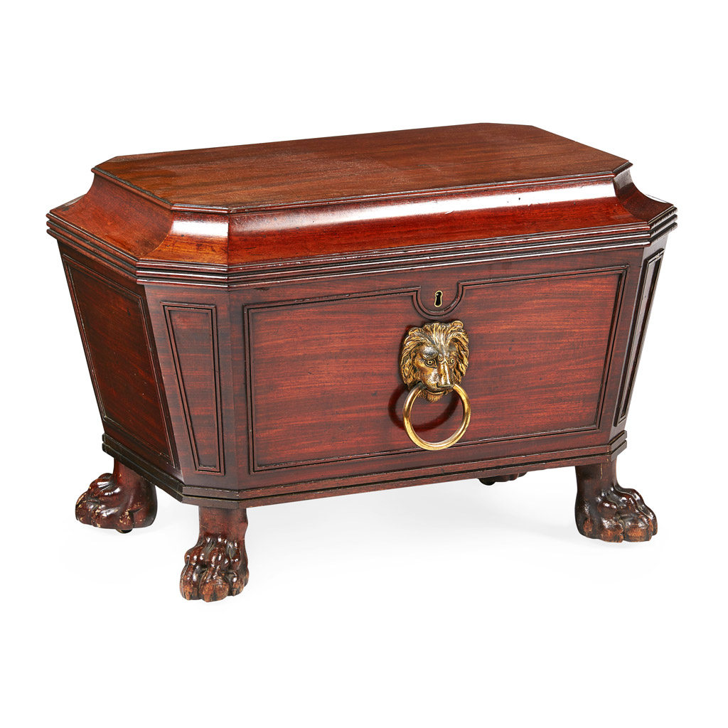 REGENCY MAHOGANY CELLARETTE