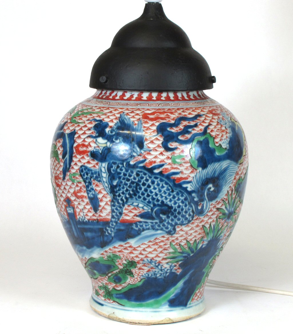 CHINESE BALUSTER VASE