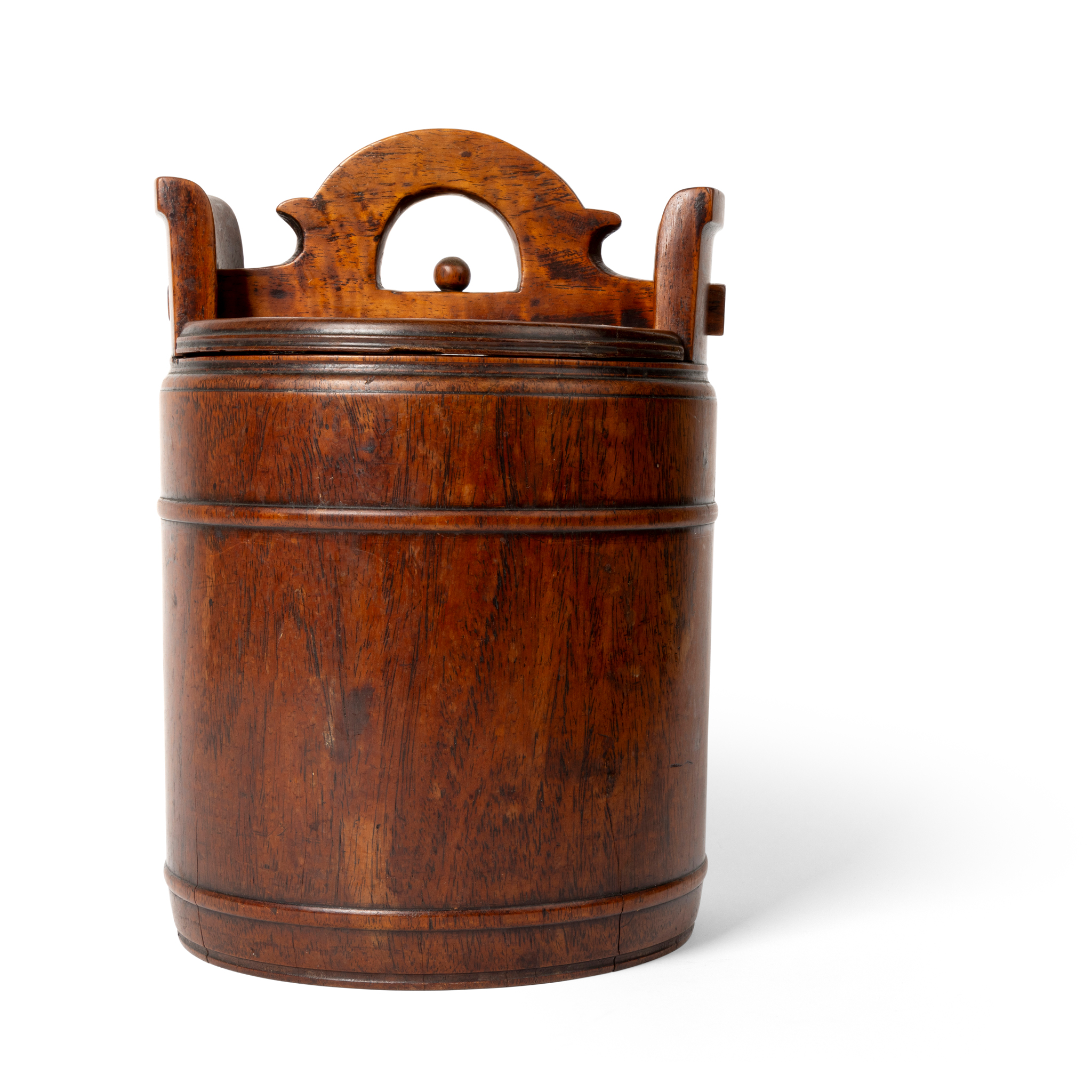 CHINESE HUANGHUALI TEA CADDY AND COVER