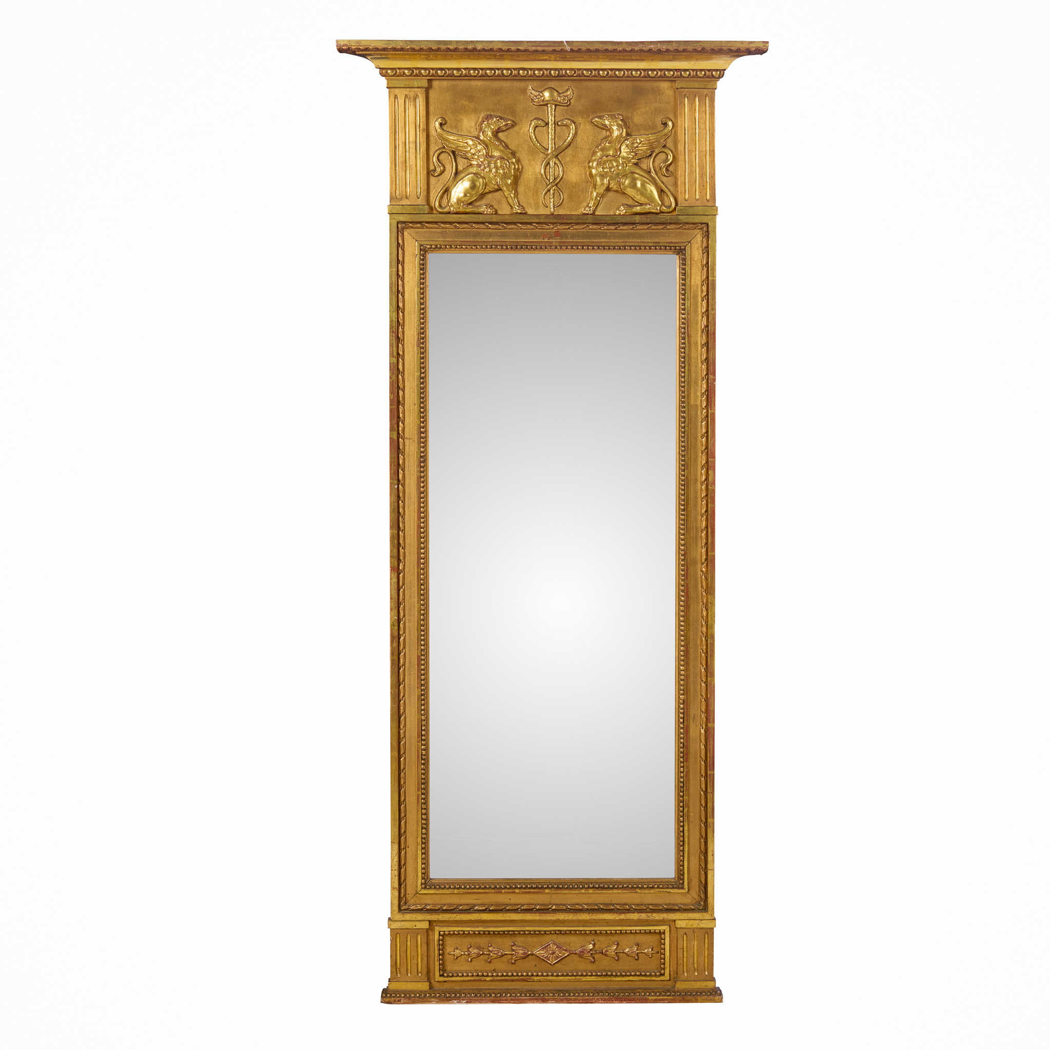 FRENCH EMPIRE STYLE GILTWOOD PIER MIRROR