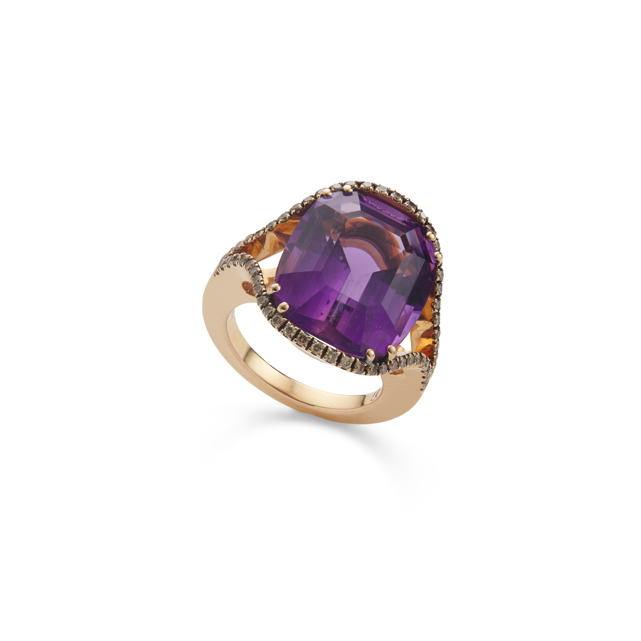 Olivia Grace: An amethyst and diamond dress ring