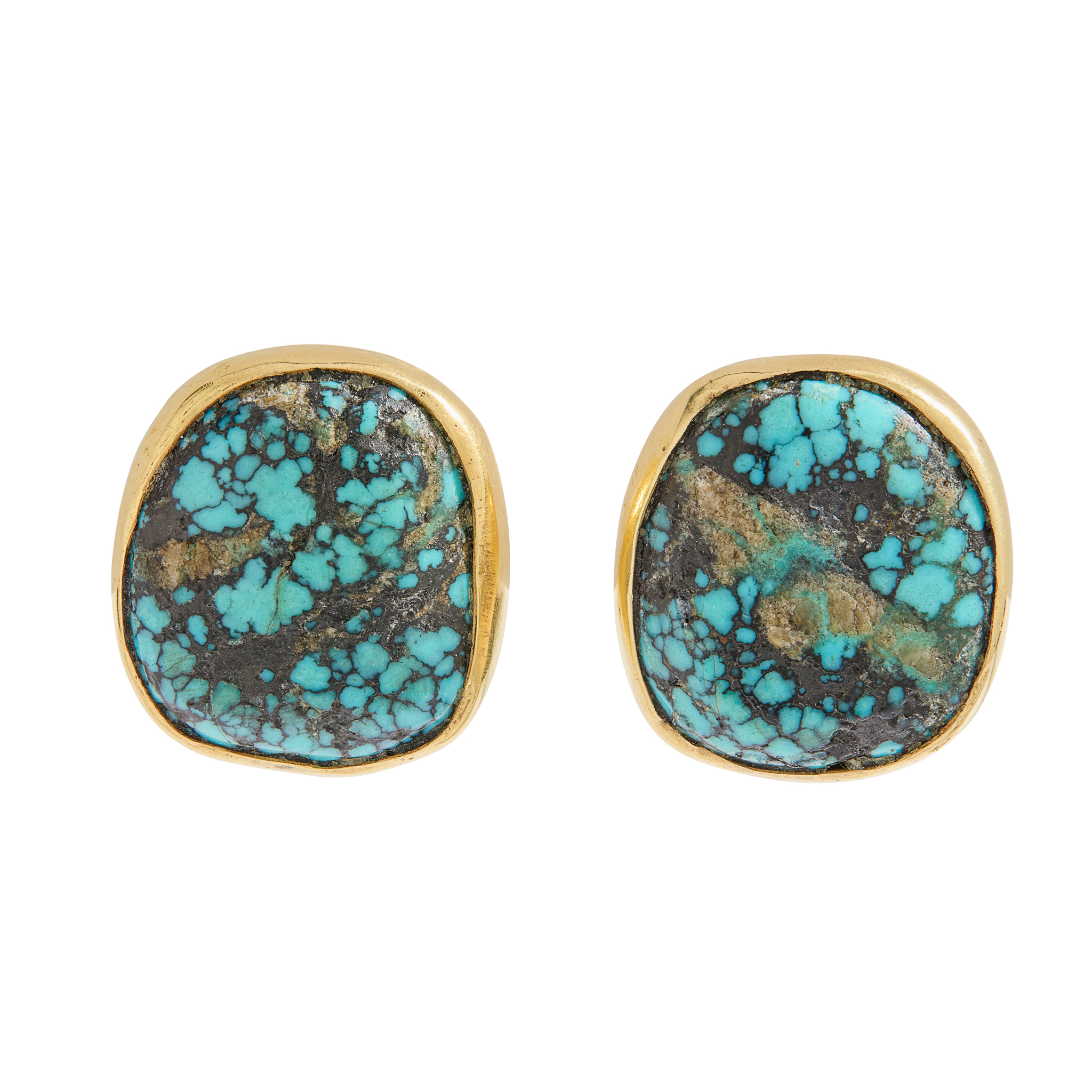 A Pair of Turquoise Ear-Clips