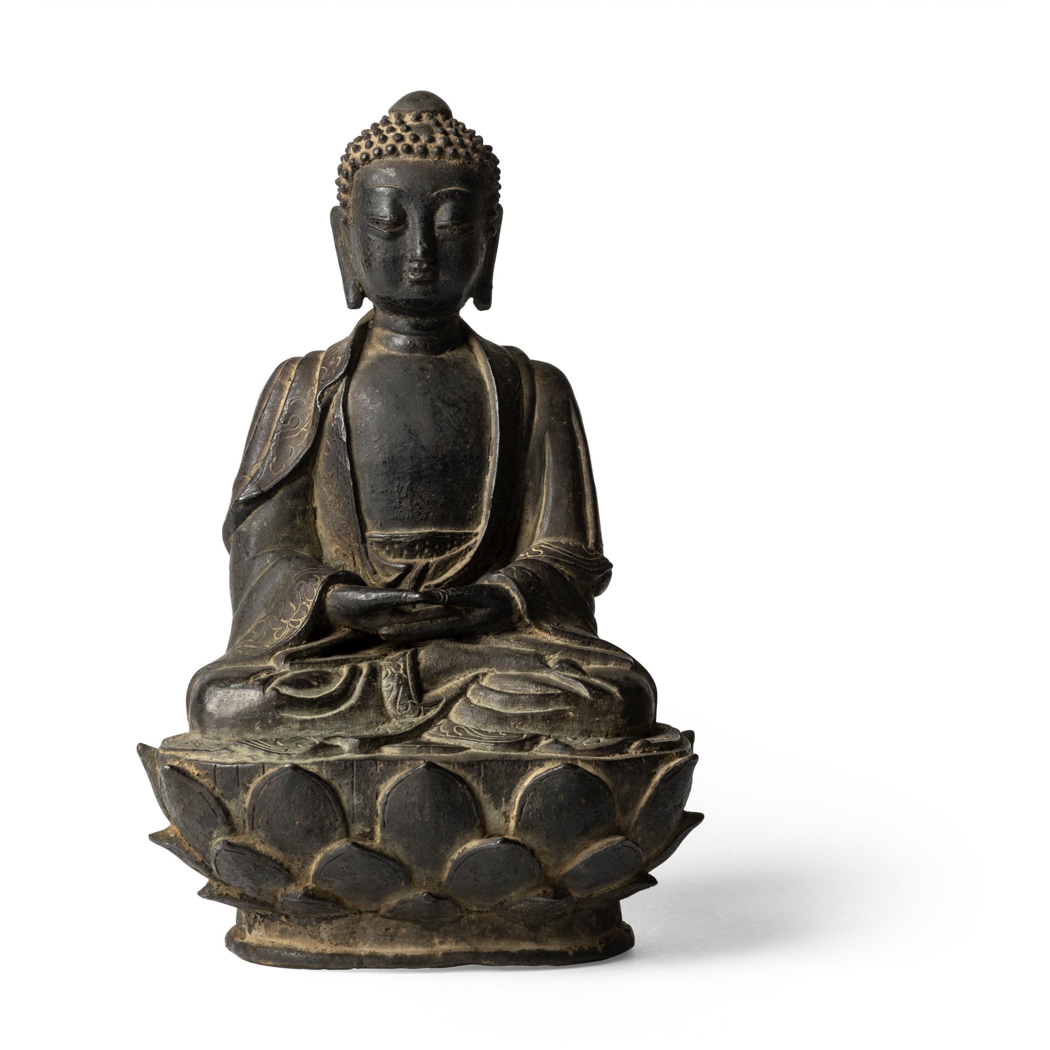 BRONZE SEATED BUDDHA