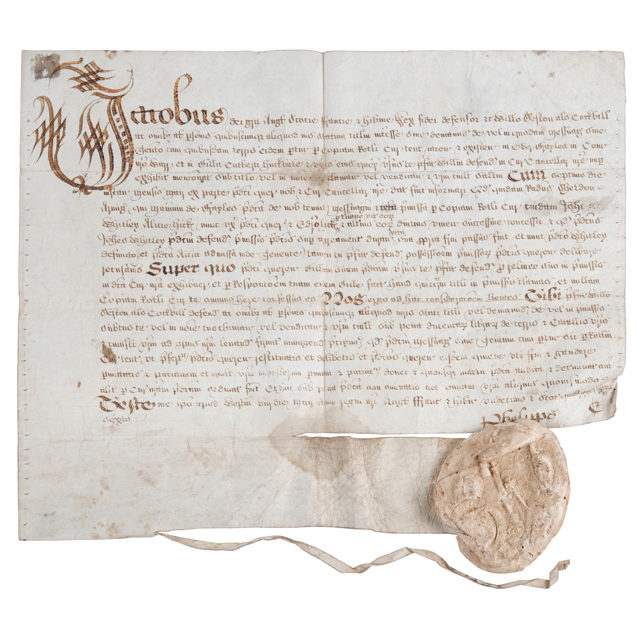Warwickshire - King James VI & I. A Royal Confirmation of title and interest
