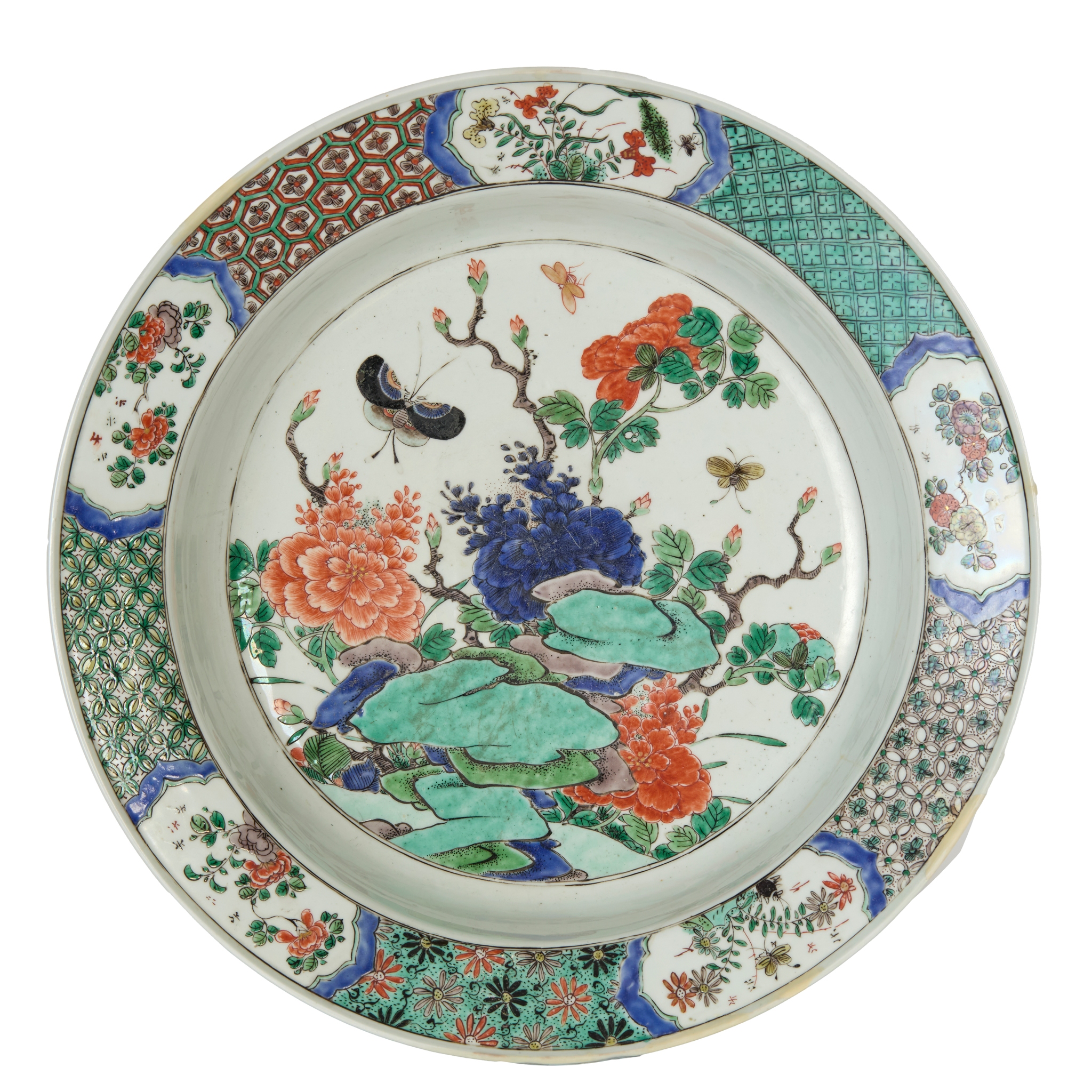 CHINESE FAMILLE VERTE BASIN