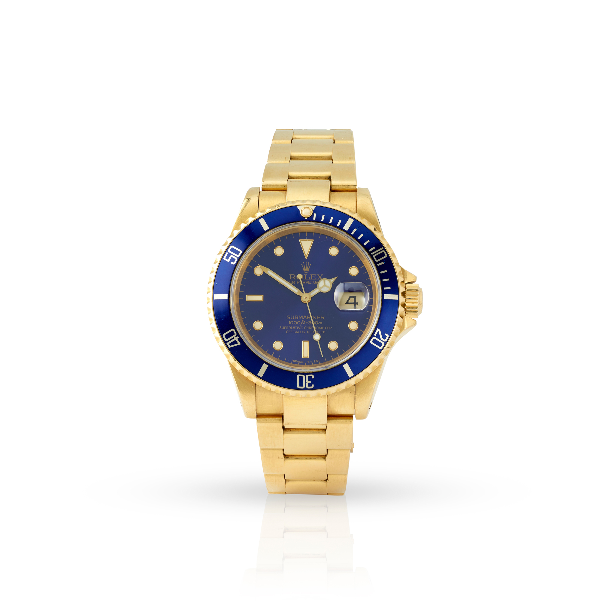 Rolex. A fine and iconic 18k yellow gold self-winding wristwatch with date
