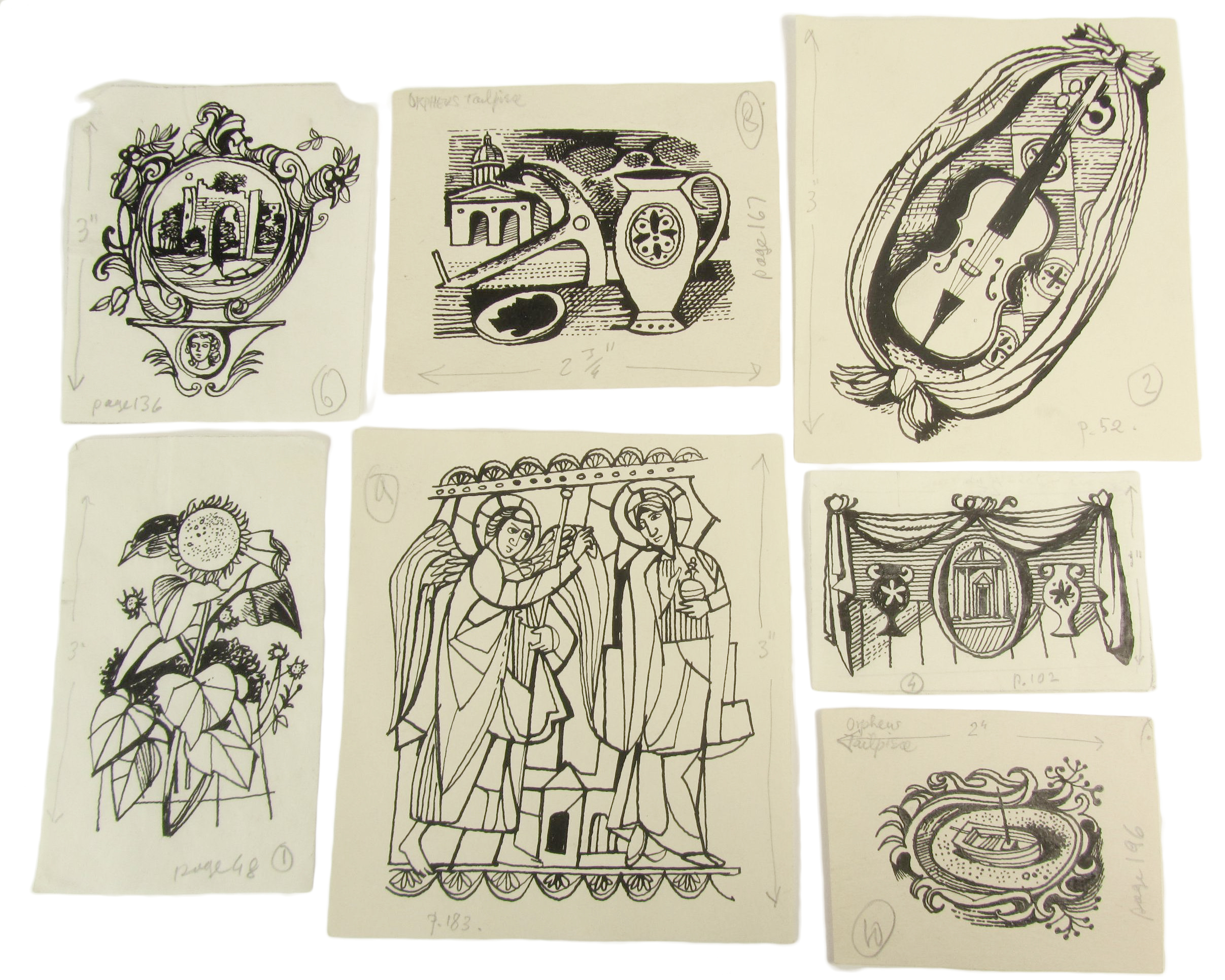 Minton, John - original sketches