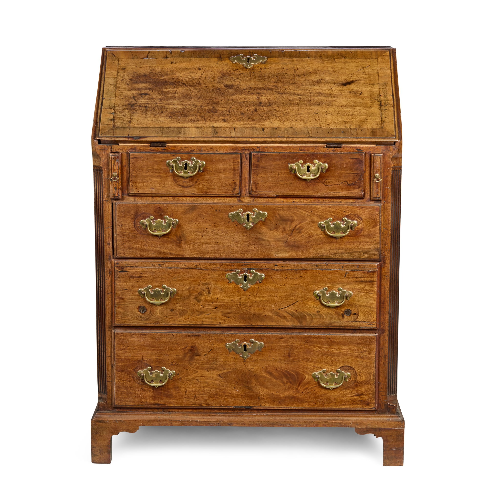 GEORGE II MAHOGANY BUREAU