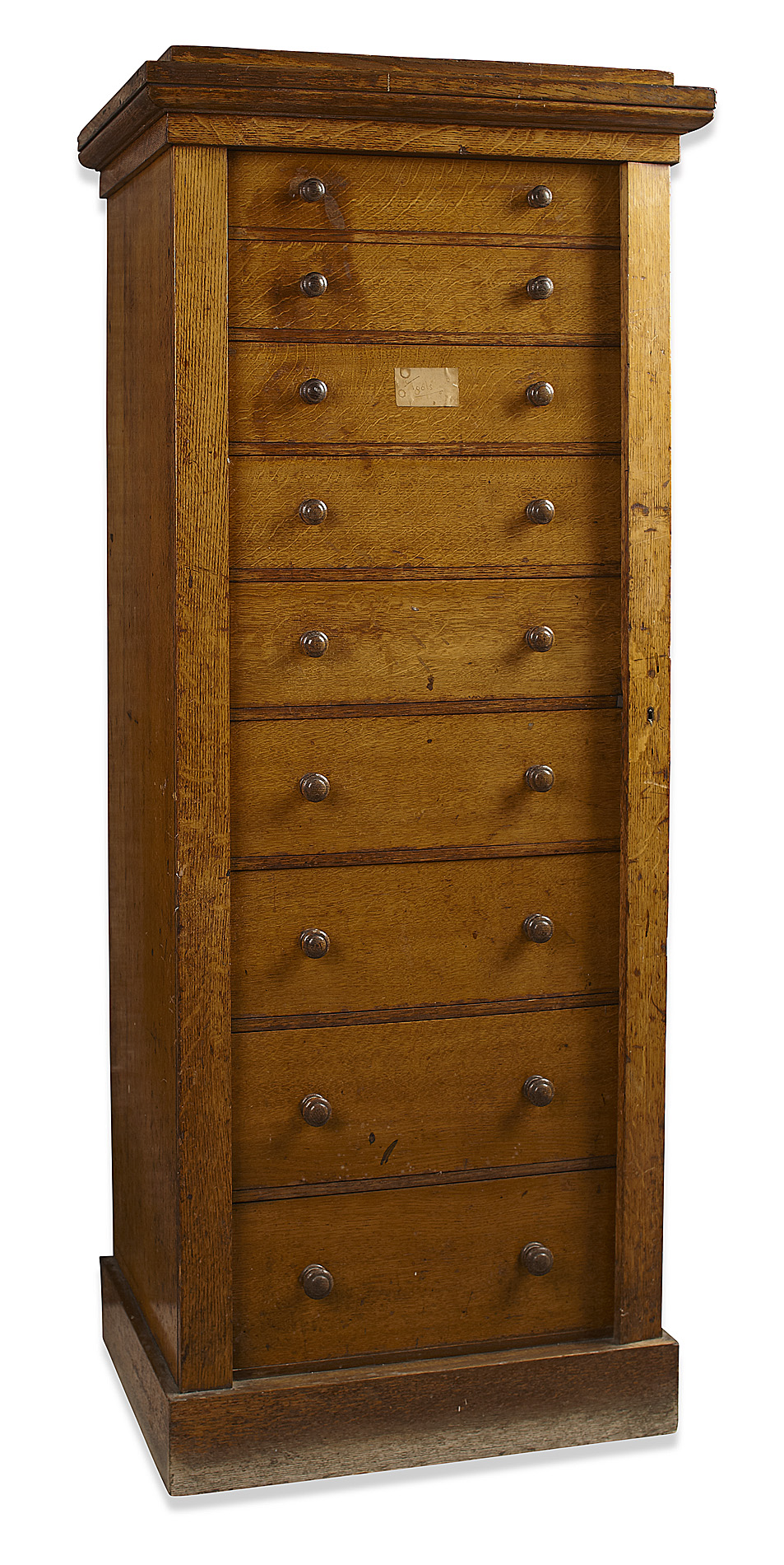 VICTORIAN OAK WELLINGTON CHEST