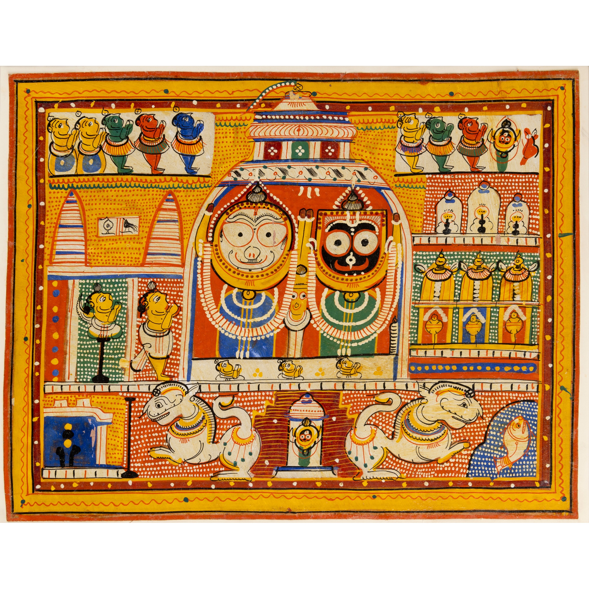 TWO JAGANNATH TEMPLE PAINTINGS