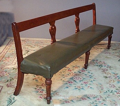 A near matching pair of benches