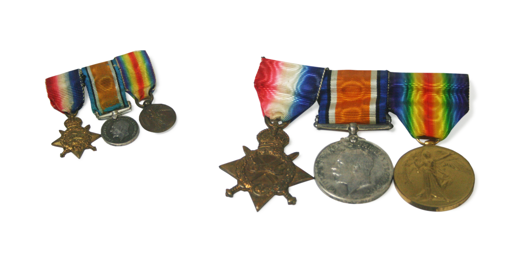 TWO WWI FAMILY GROUPS