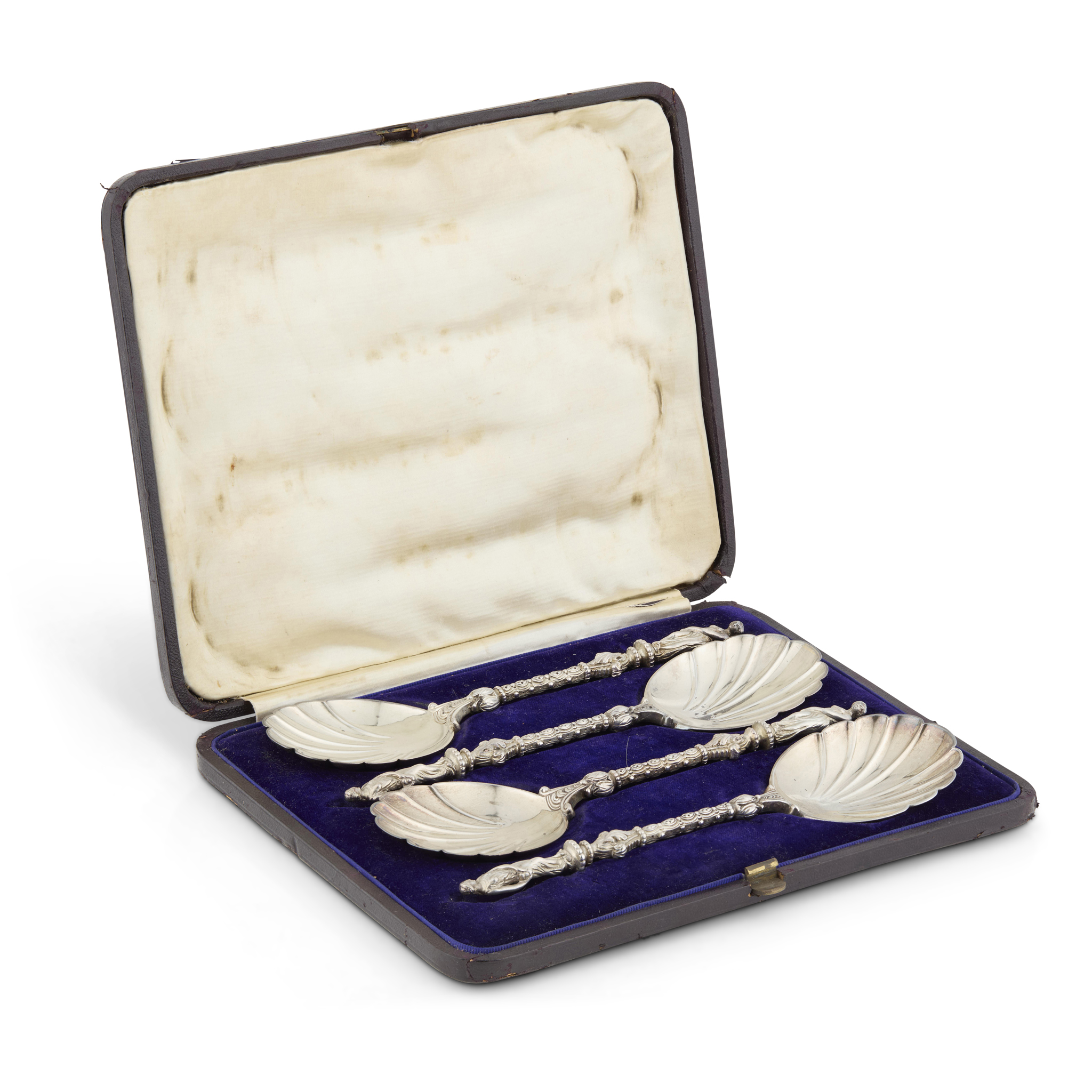 A CASED SET OF FOUR CLASSICAL SPOONS