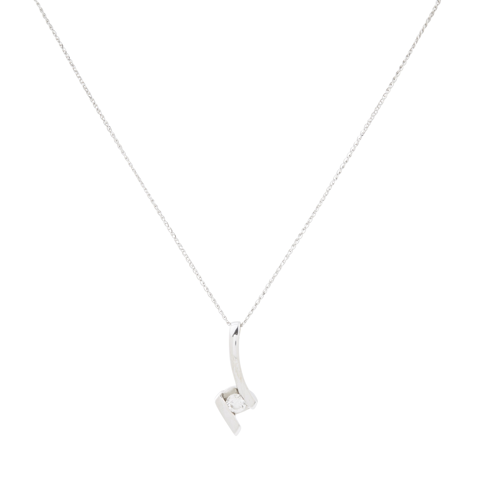 A diamond set pendant