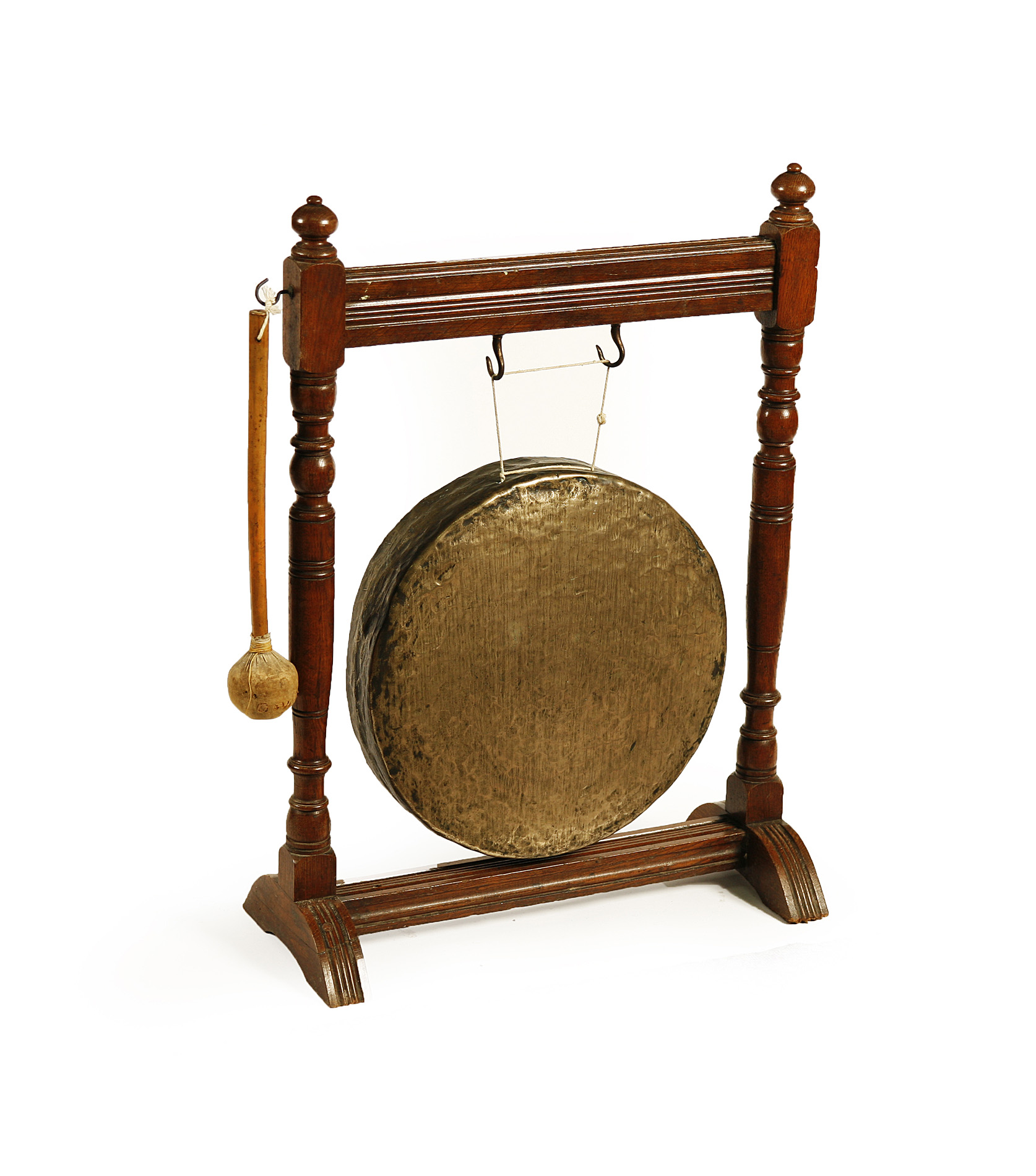 VICTORIAN GONG ON STAND
