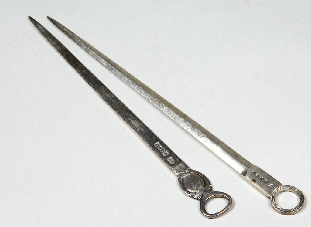 A George III silver meat skewer, Hester Bateman, London, 1781