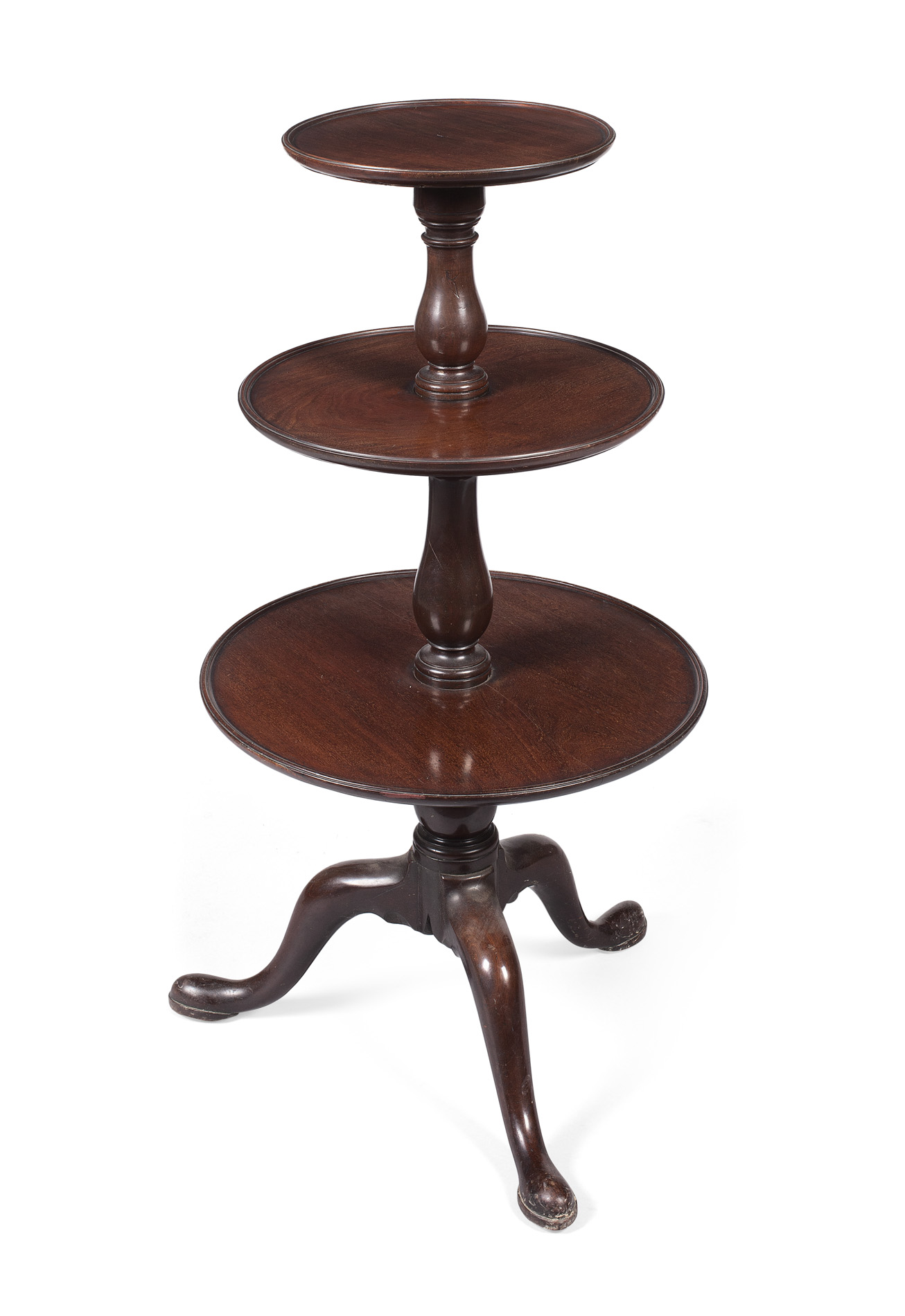 GEORGE III MAHOGANY DUMBWAITER