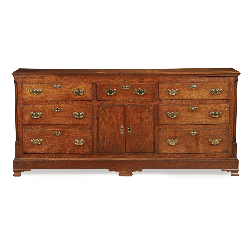 GEORGIAN OAK DRESSER, LANCASHIRE