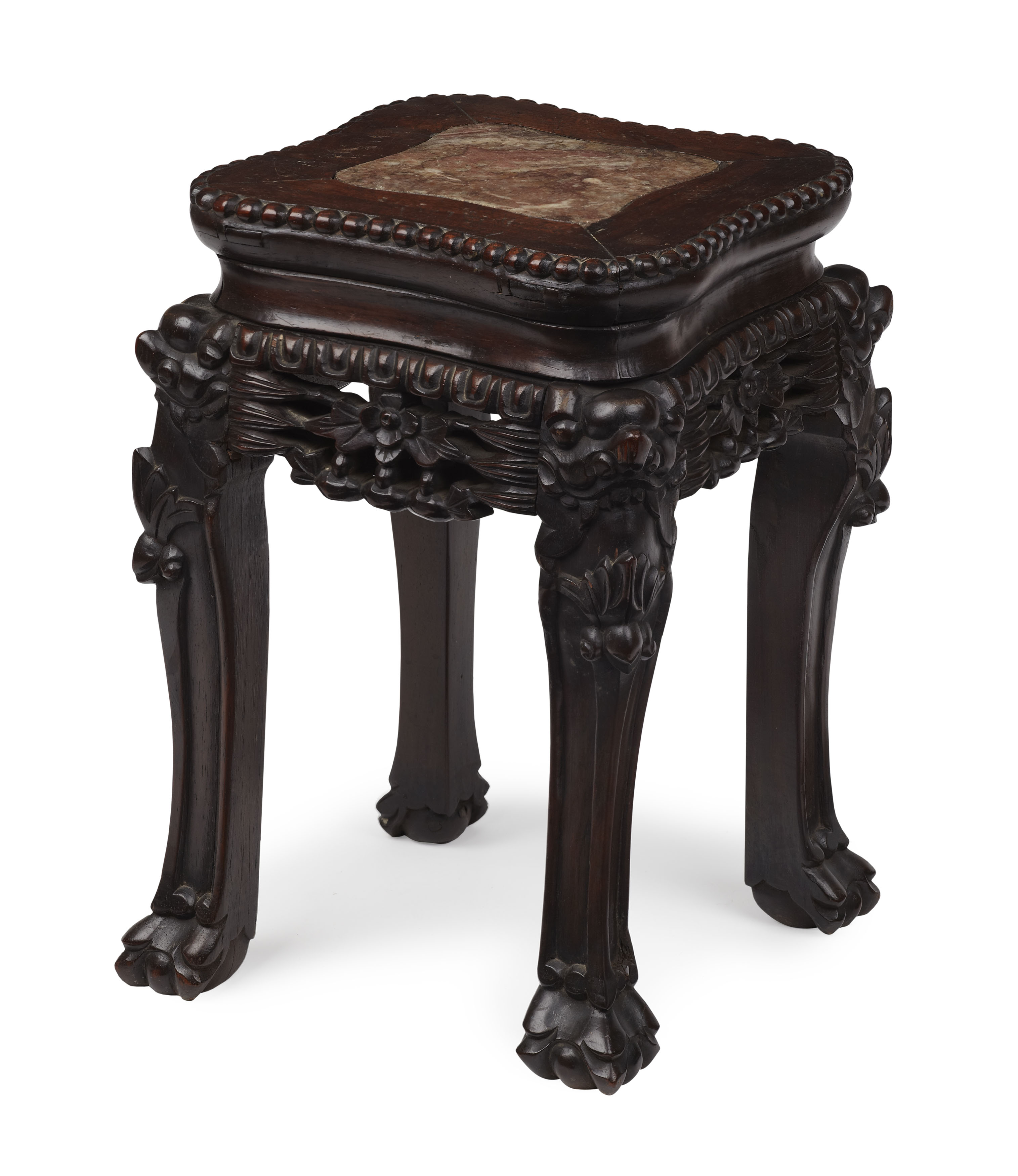 SMALL CHINESE HARDWOOD STOOL