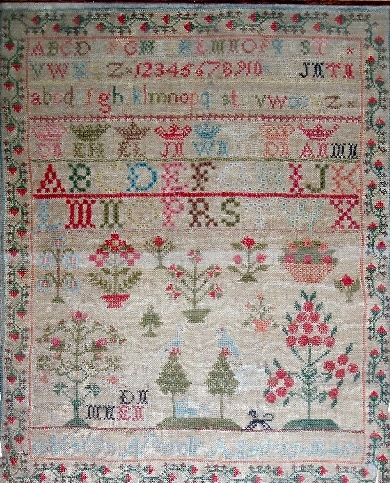 A 19th century sampler