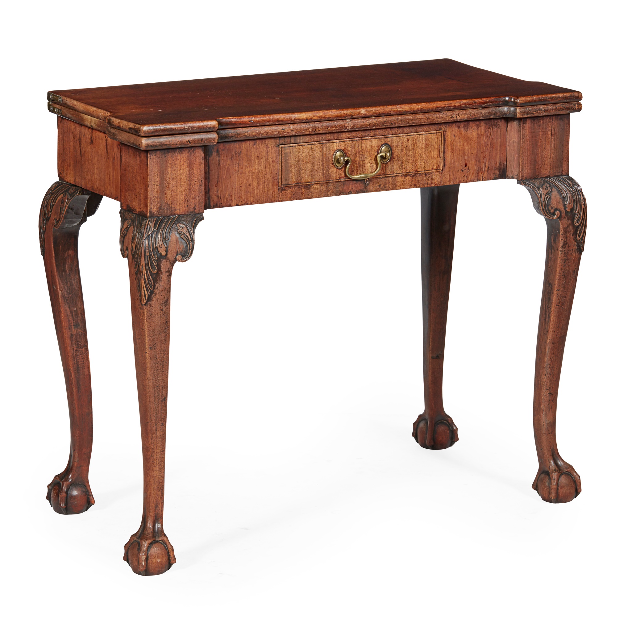 GEORGE II MAHOGANY TEA TABLE