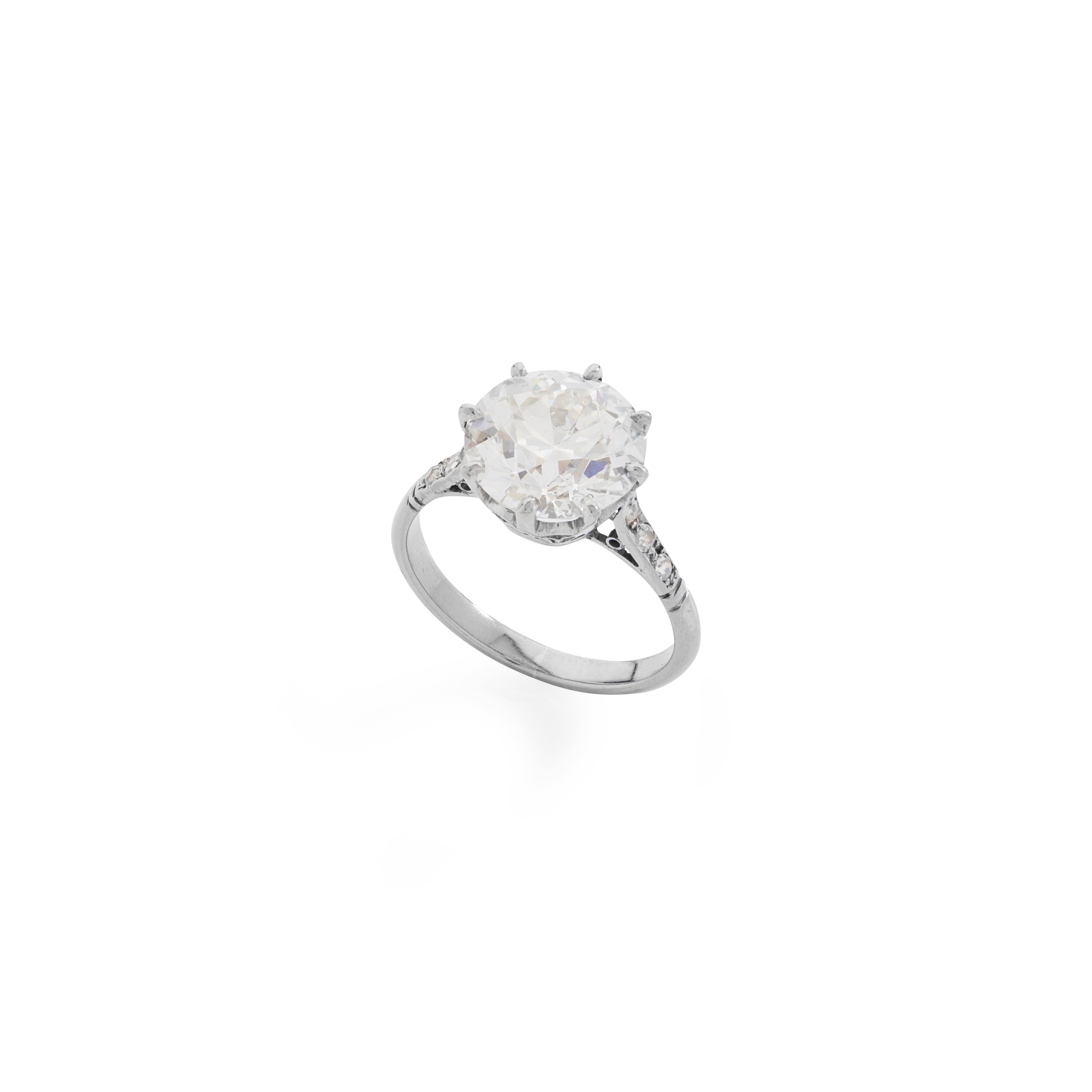 A diamond single-stone ring