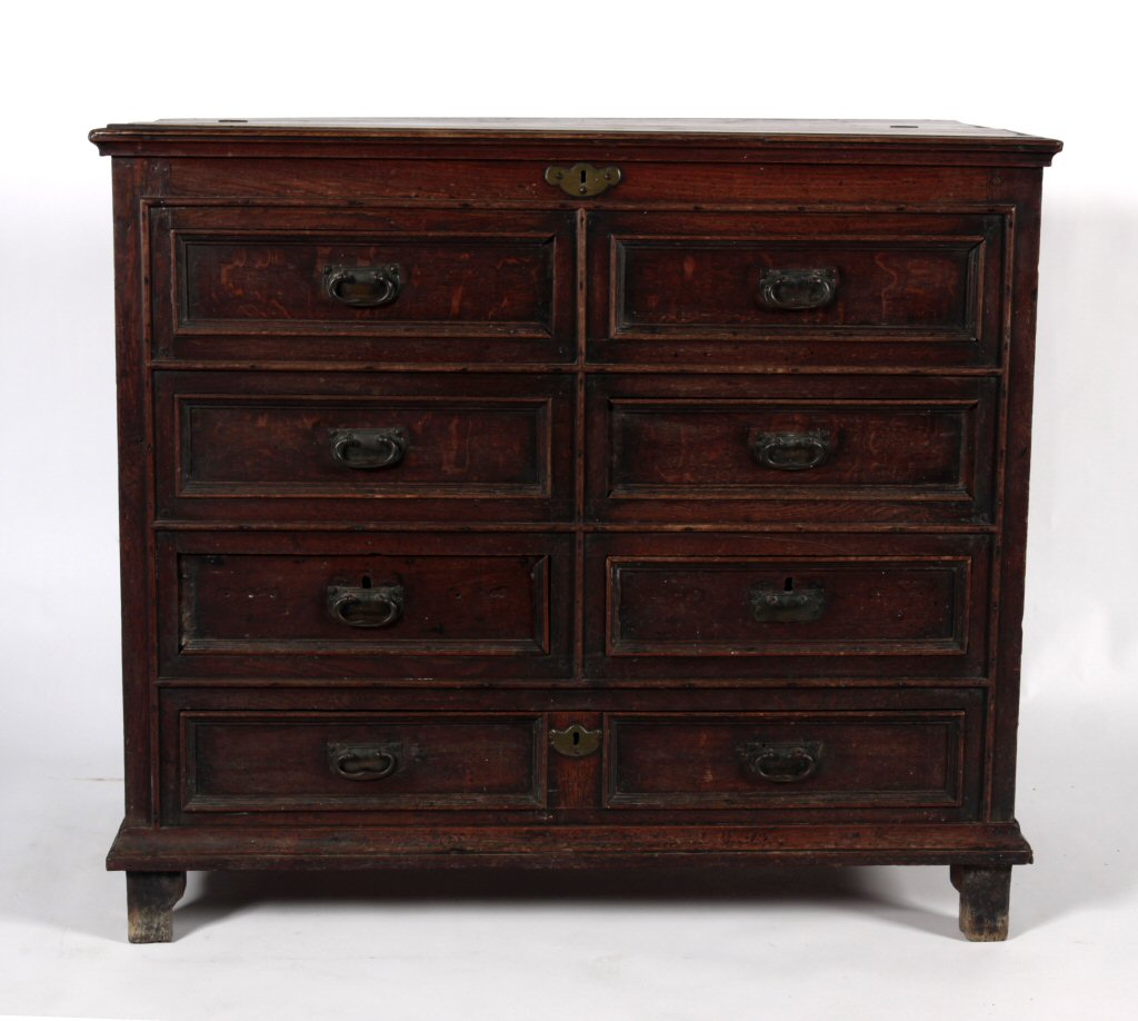 A George III oak chest