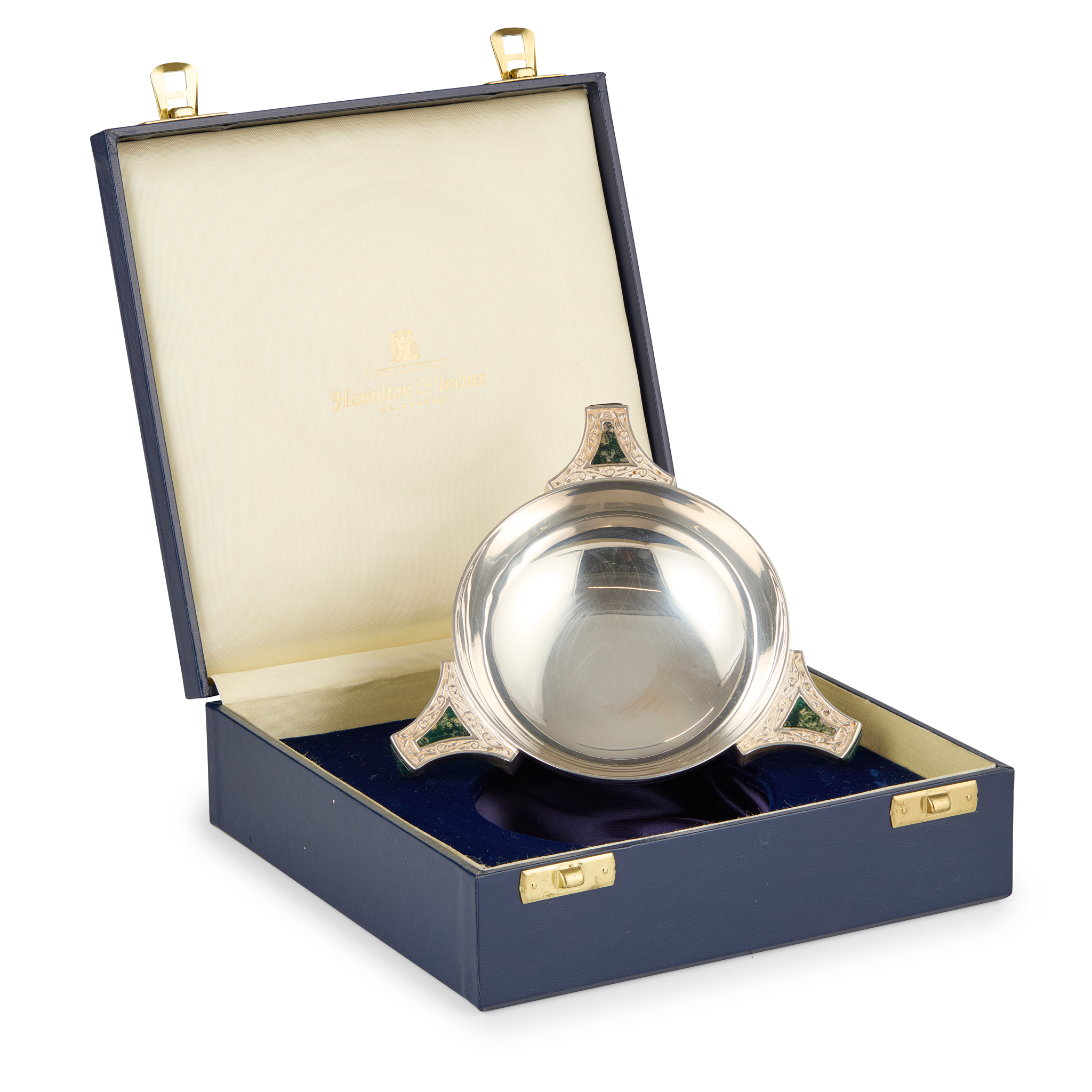 A MILLENNIUM LIMITED EDITION CASED QUAICH