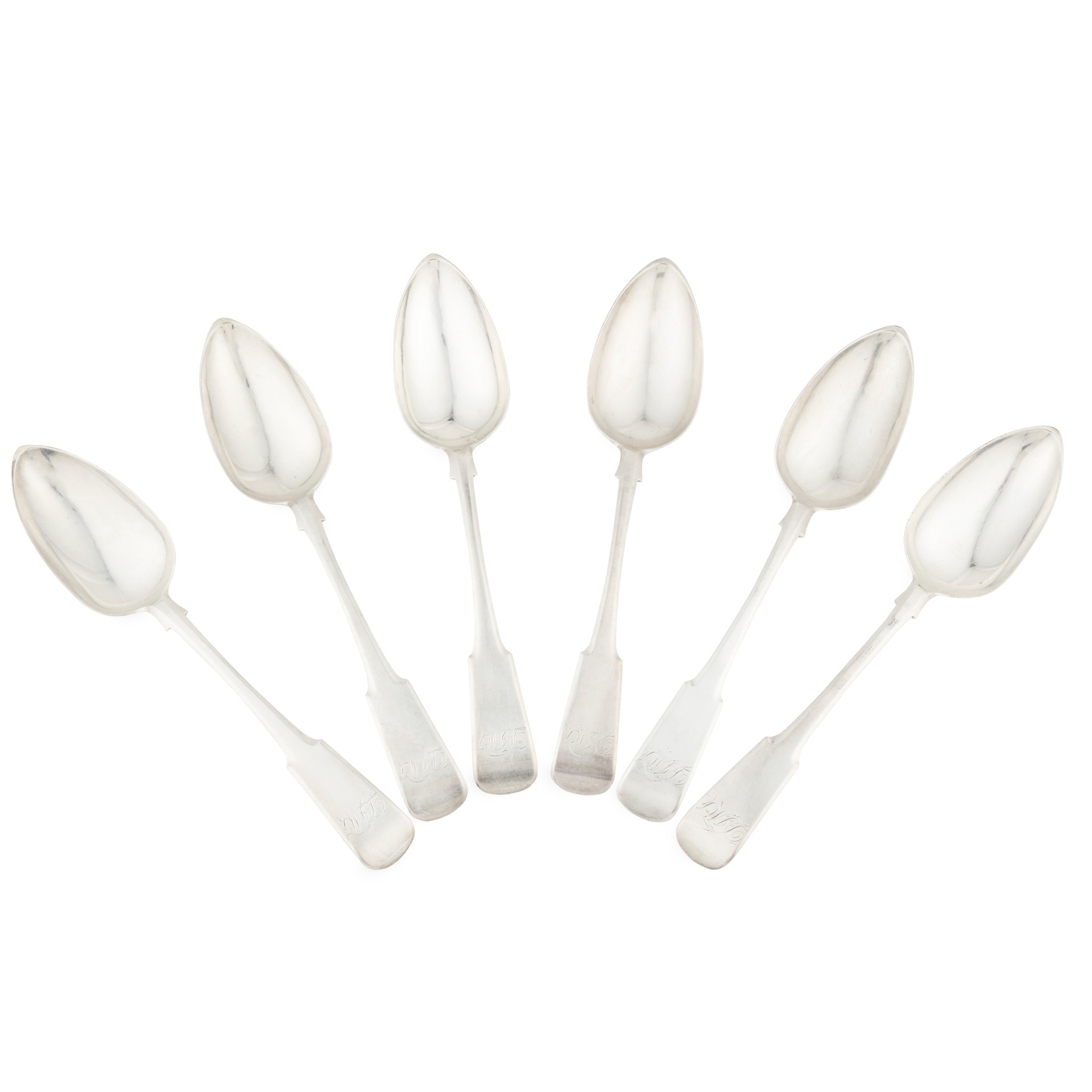 ELGIN - A SET OF SIX TABLESPOONS