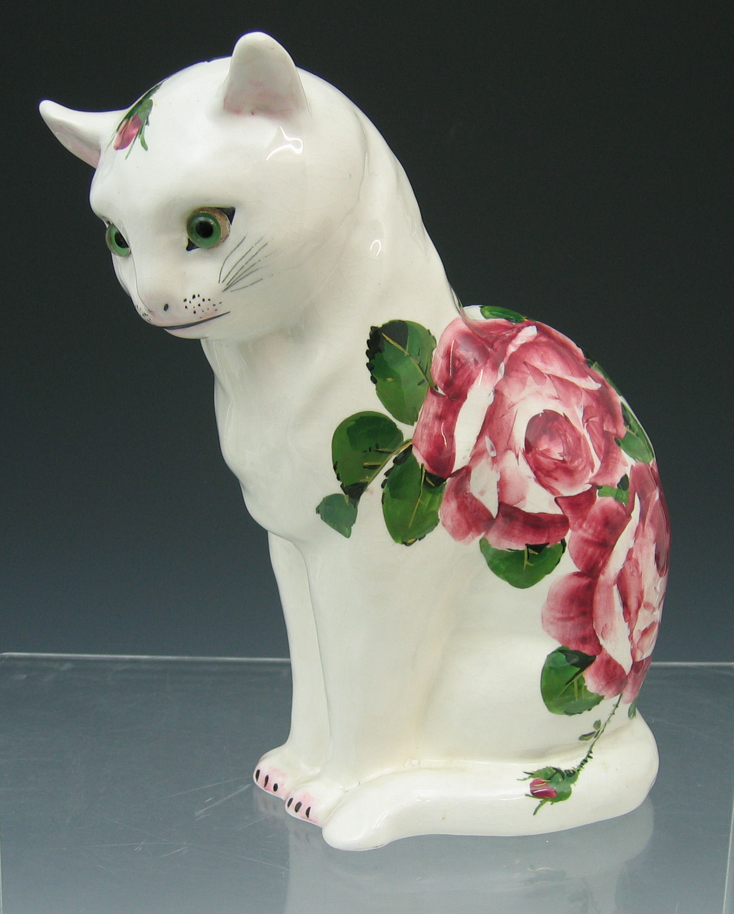 A Plichta figure of a seated cat,