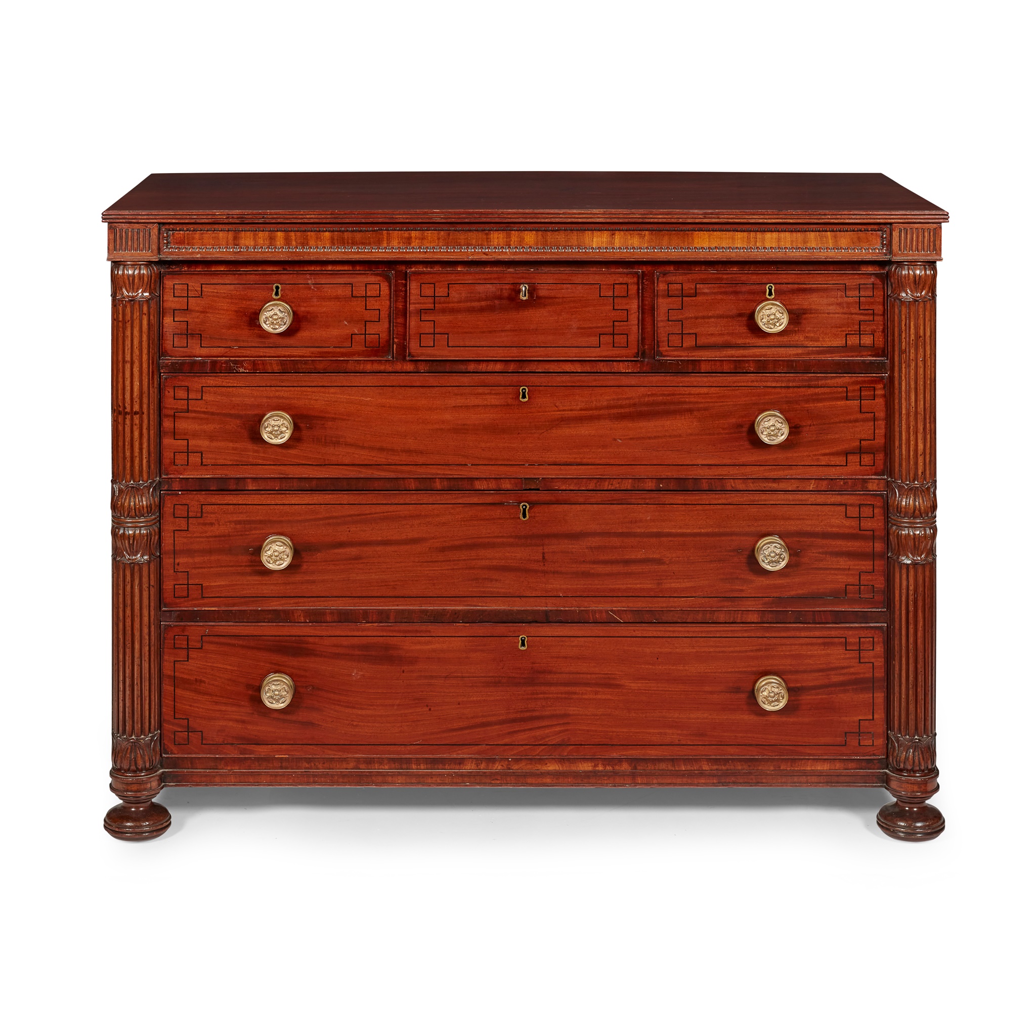 SCOTTISH GEORGE IV MAHOGANY CHEST OF DRAWERS