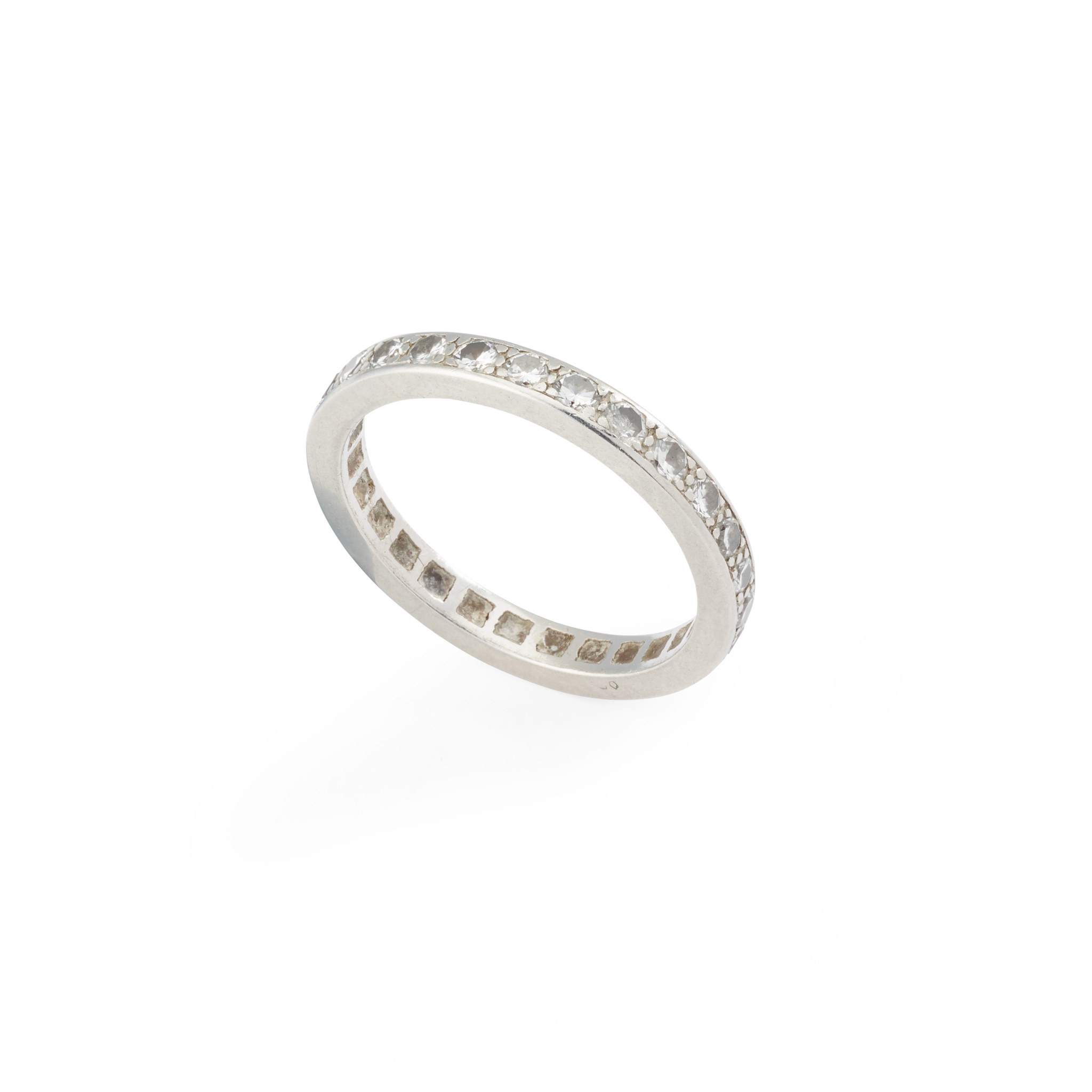 A diamond eternity ring