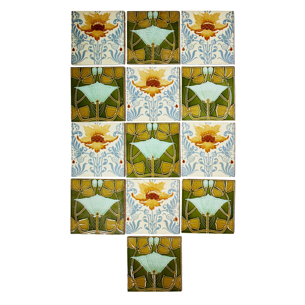GROUP OF MINTON SECESSION TILES