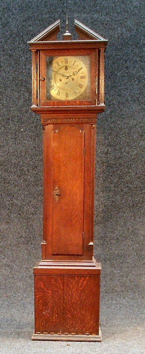 Richard Wigton An oak 8-day longcase clock,