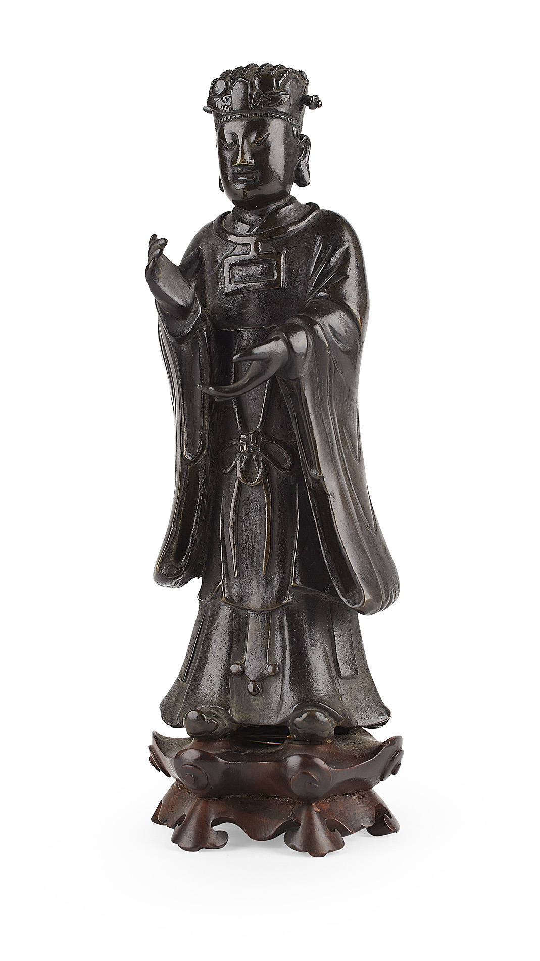 CHINESE BRONZE FIGURE OF AN OFFICIAL